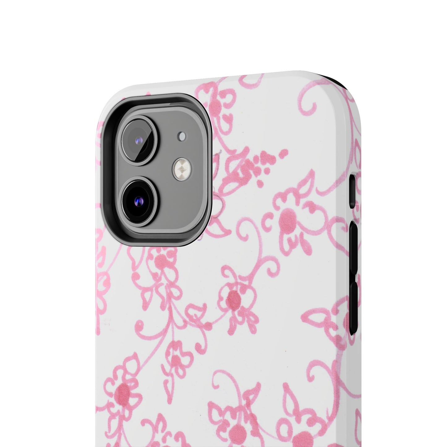 Juliette Ladies White / Pink Flowers Phone Case