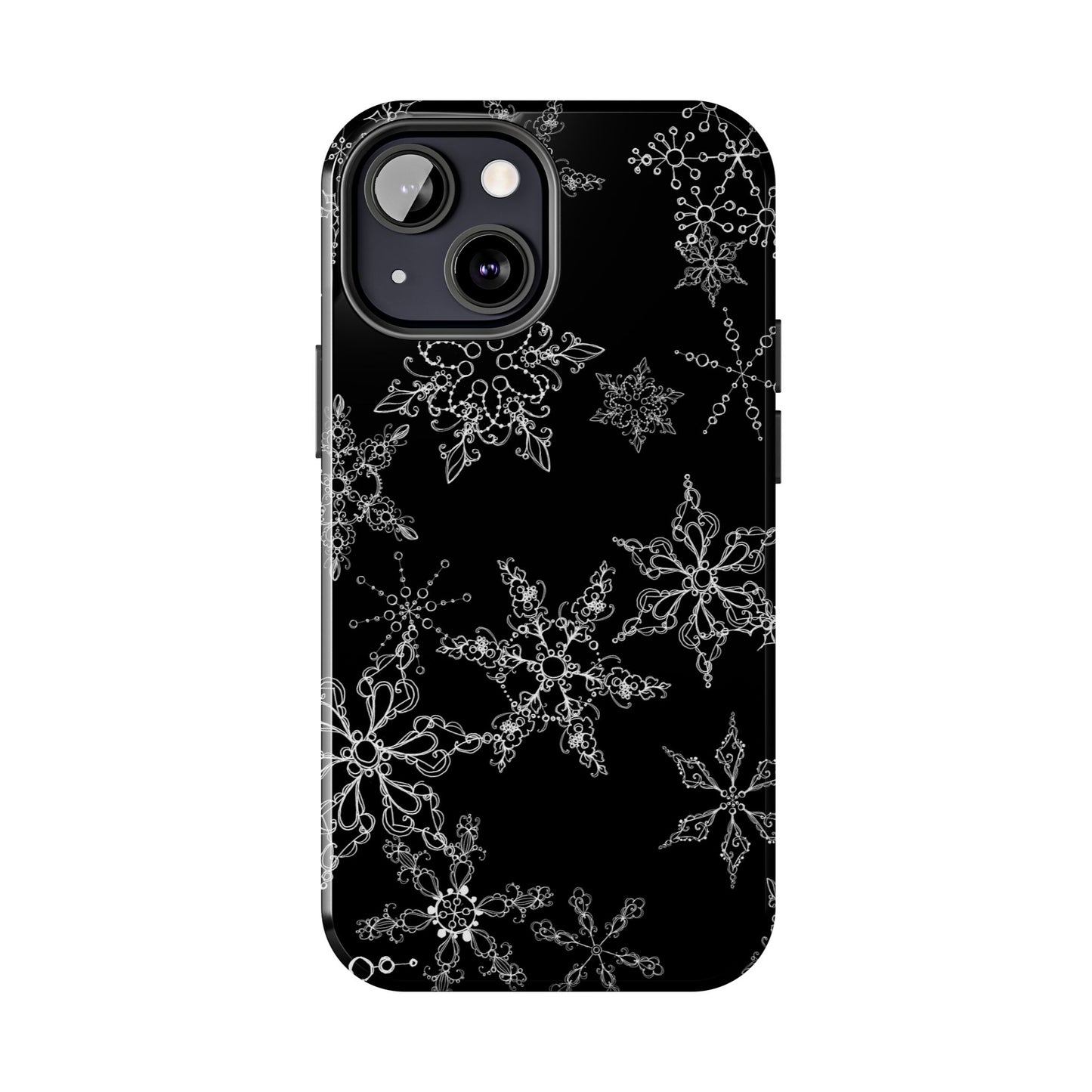 Random Flakes Black Phone Case