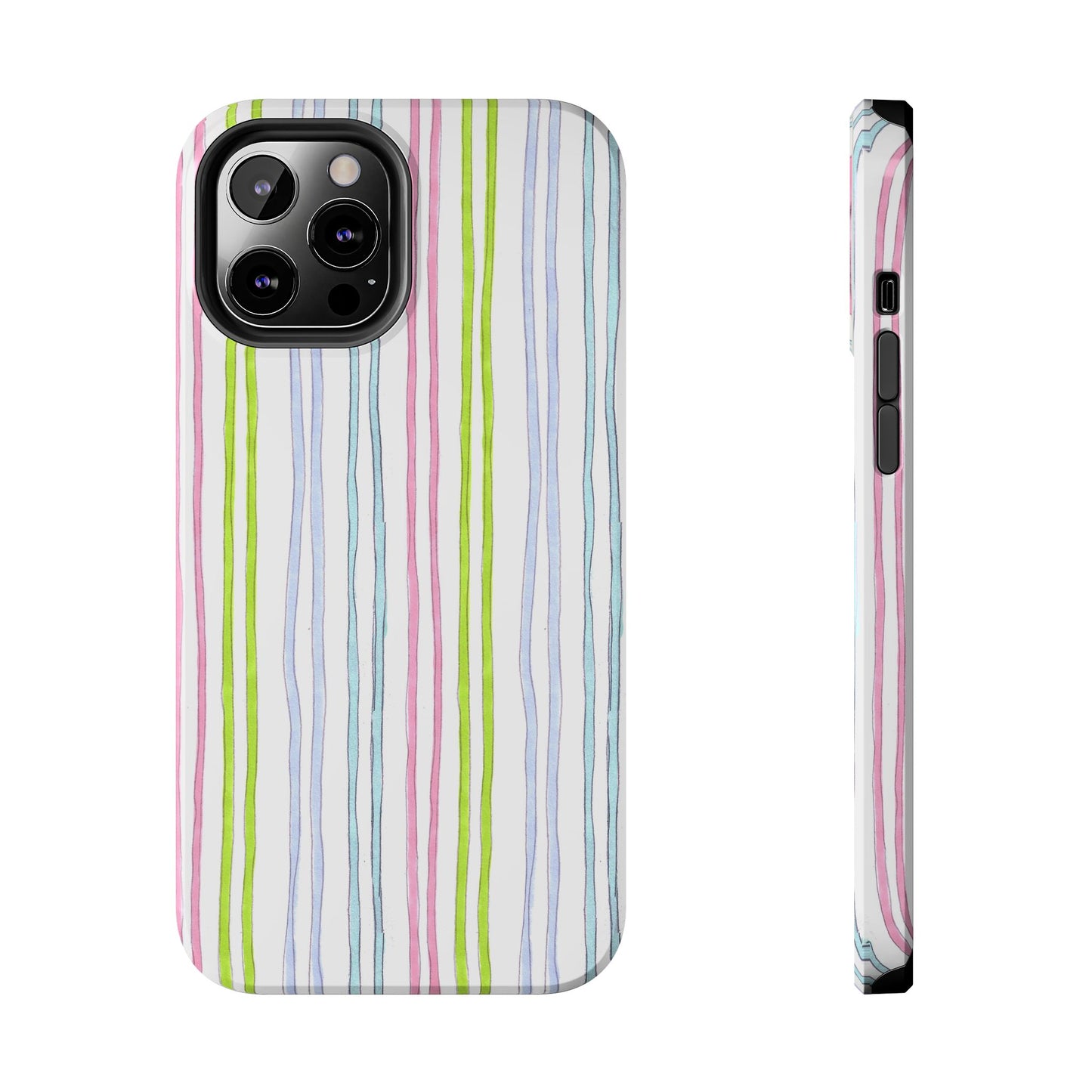 Belle Stripe White Phone Case