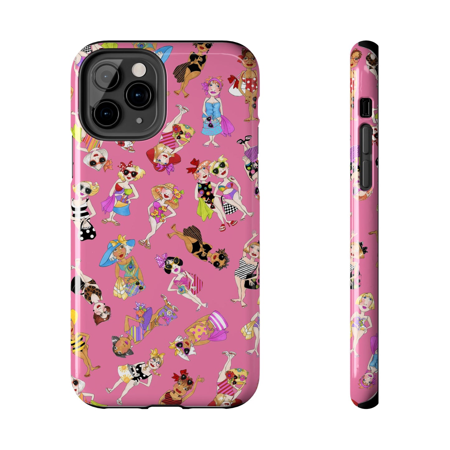 Tossed Beauties Pink Phone Case
