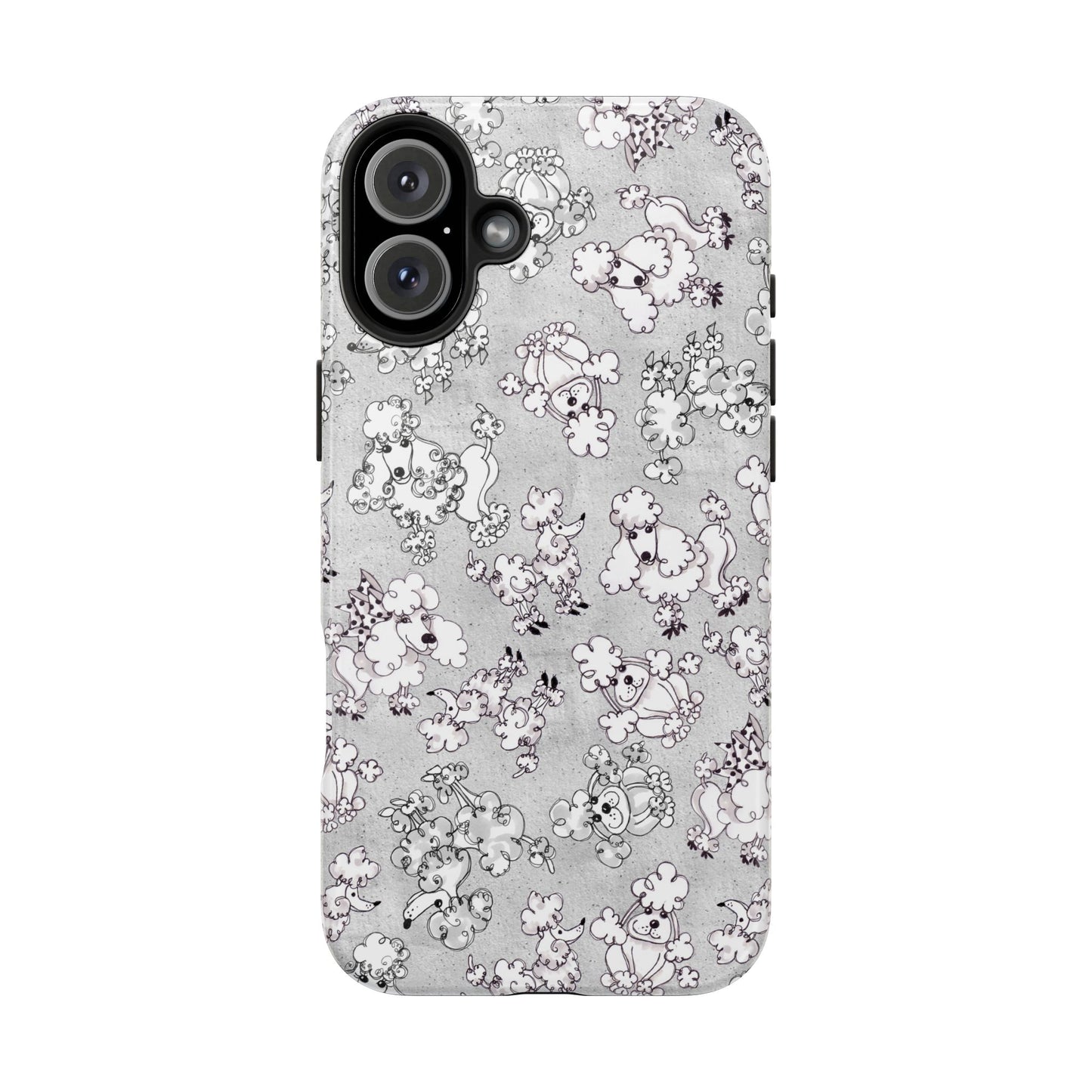 Paris Poodles Silver Phone Case