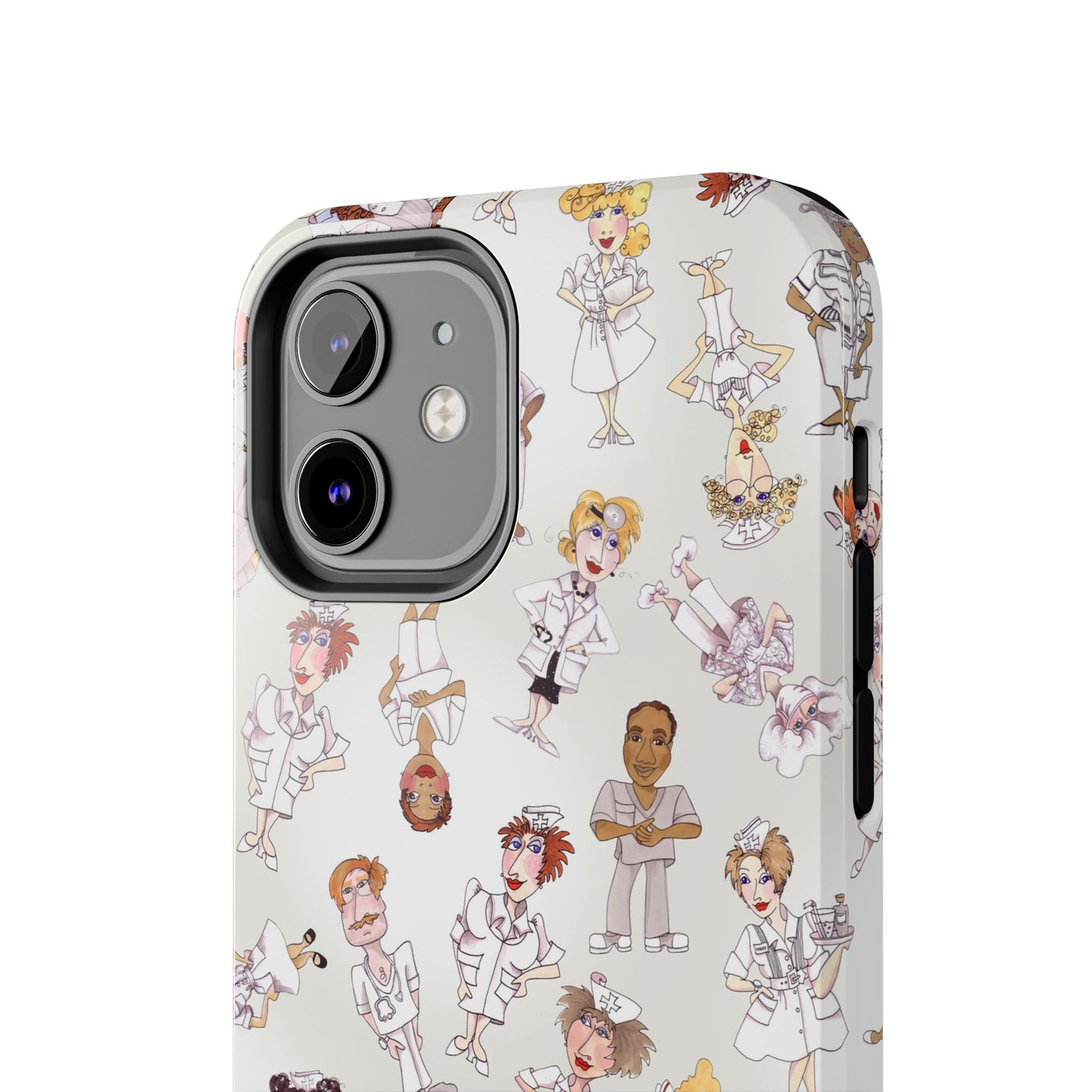 Tossed Nurses Gray Phone Case
