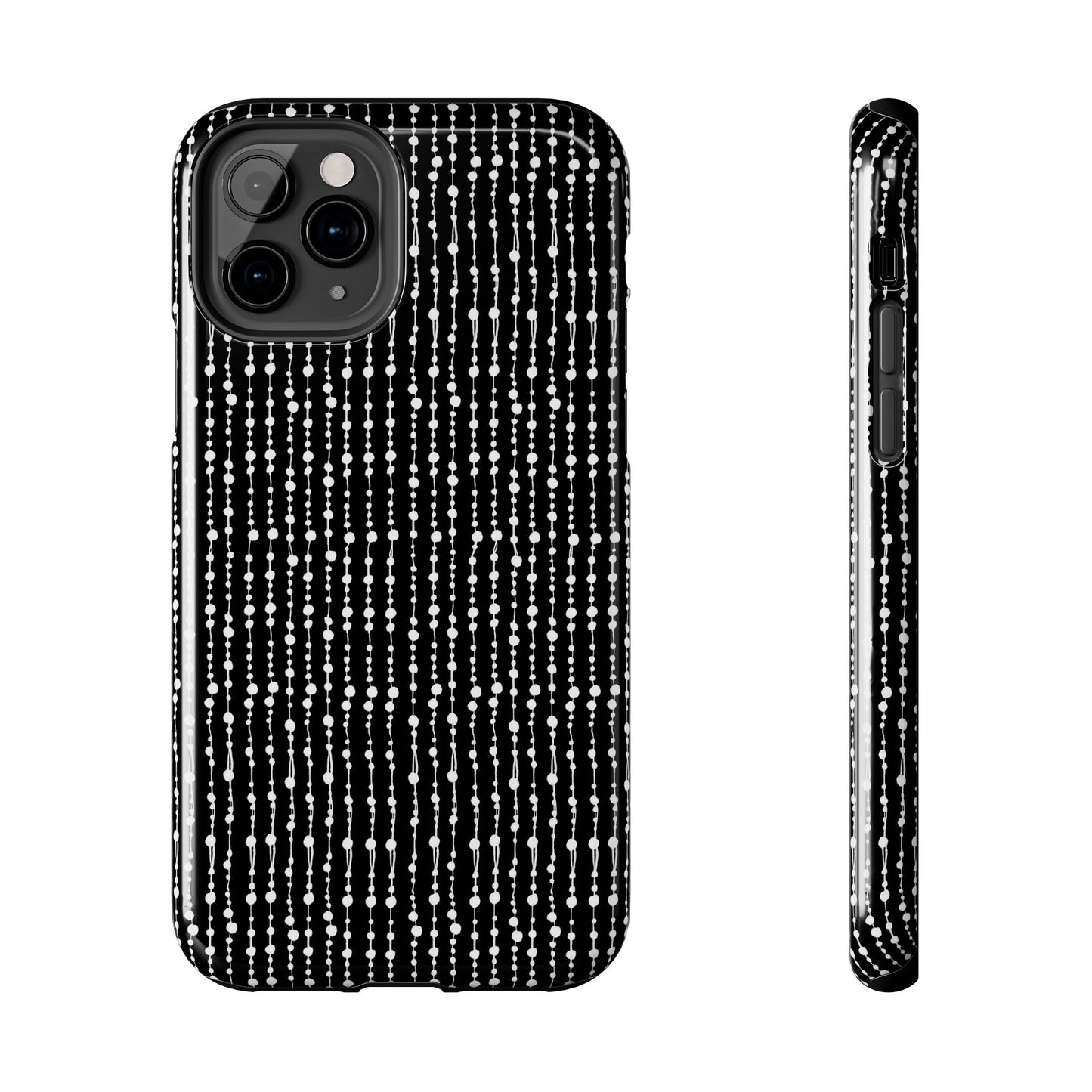 Beaded Curtain Black / White Phone Case