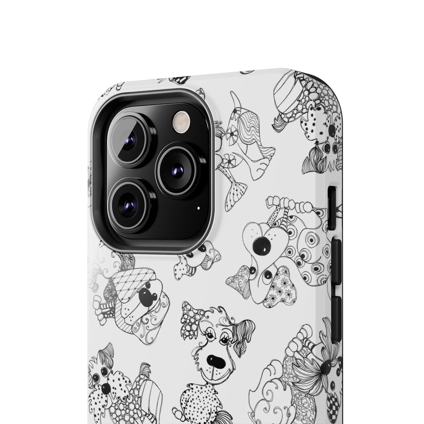 Doodle Dogs White Phone Case