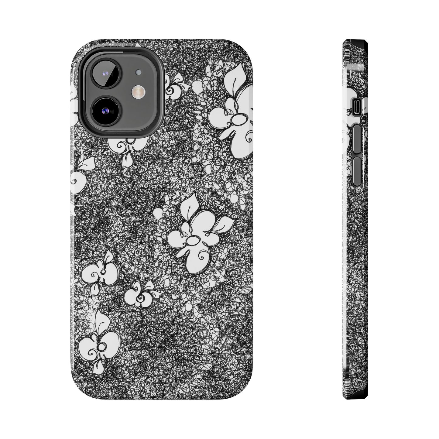 Flower Scribbles Phone Case
