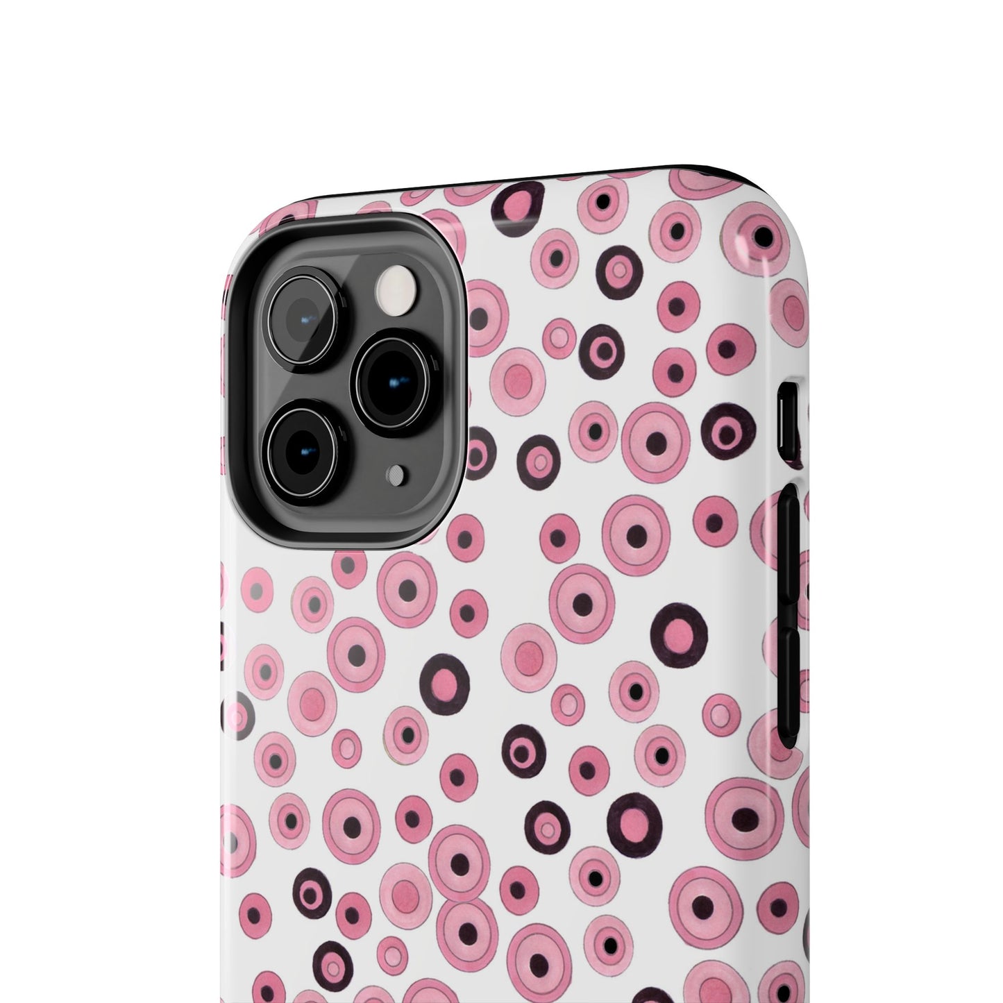 Dots White / Pink Phone Case
