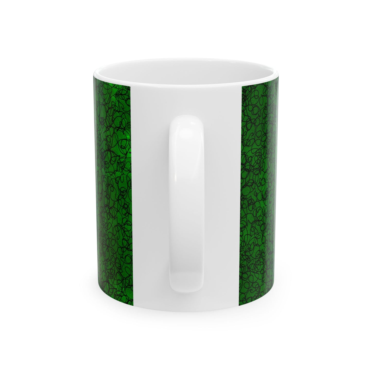 Scribble Green / Black Cup