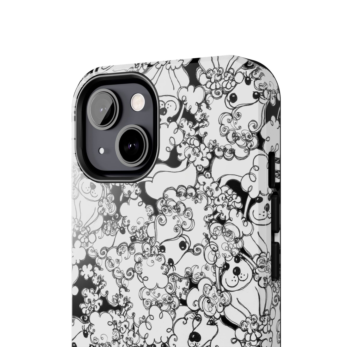 Poodle Party Black Phone Case