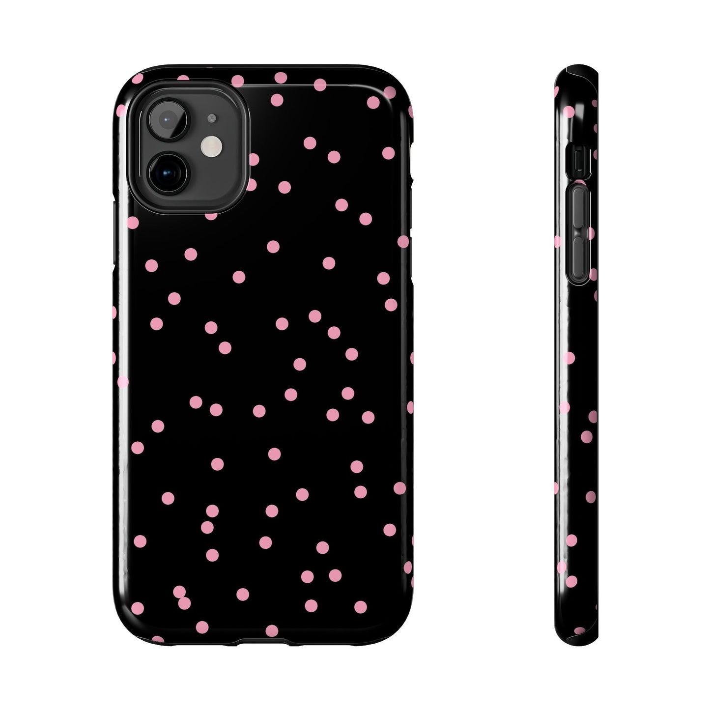 Space Dots Black / Pink Phone Case