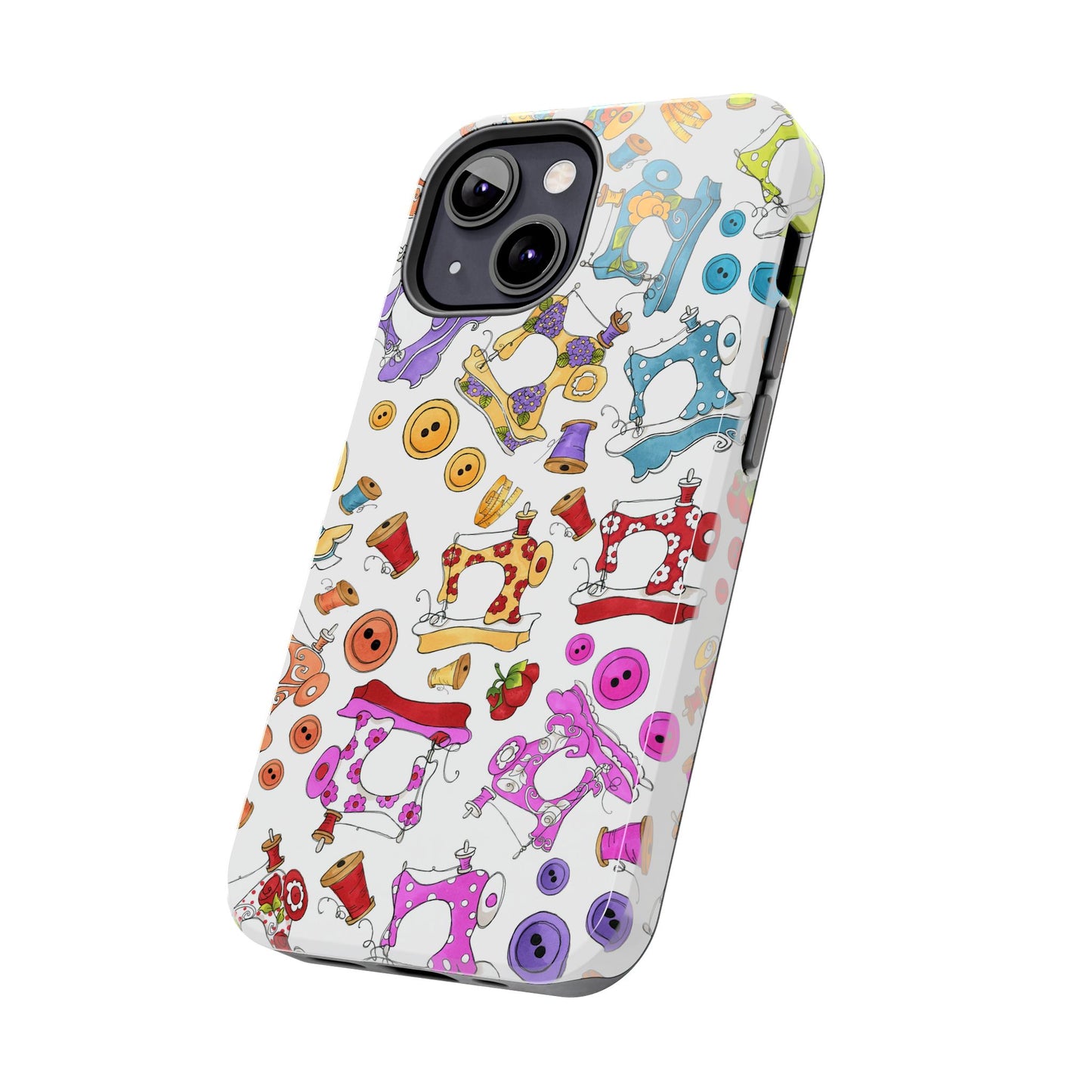Sew Assorted White Phone Case