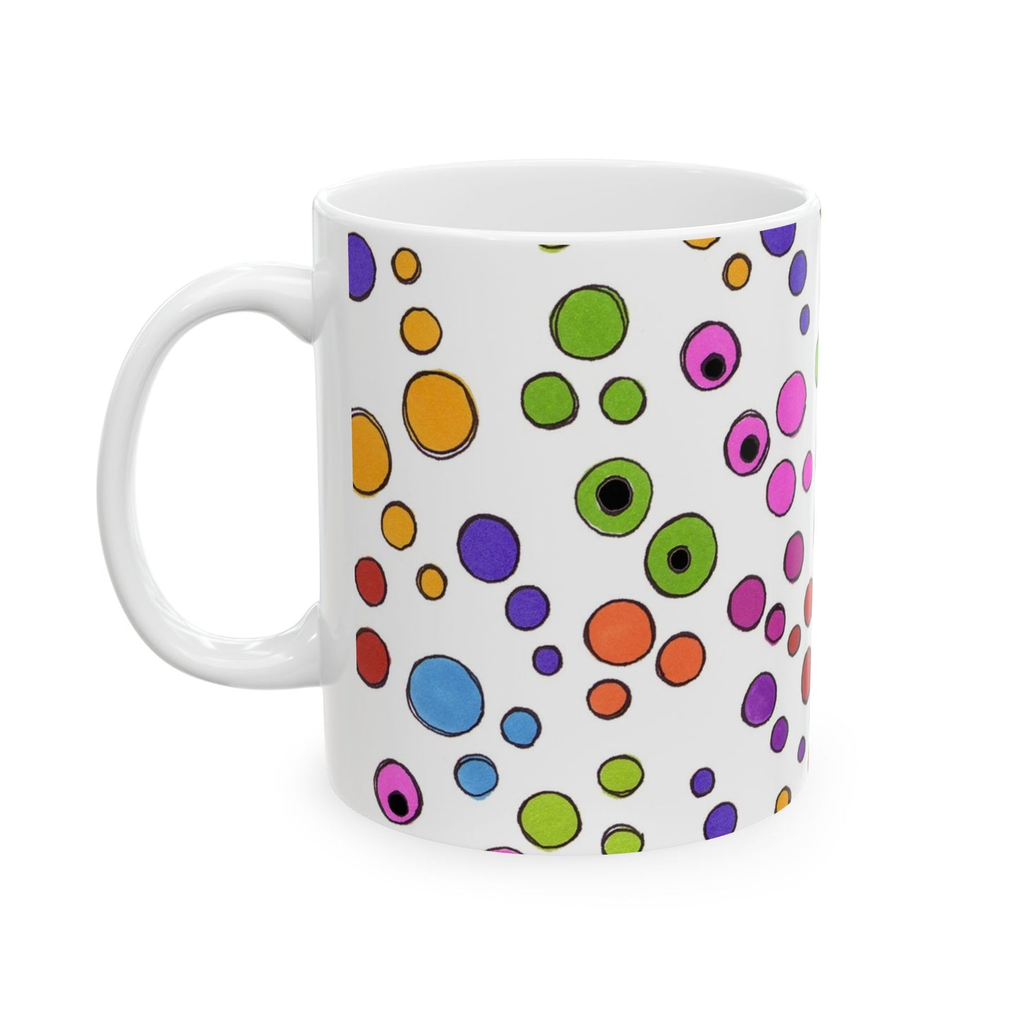 Dog Dots White / Multi Cup