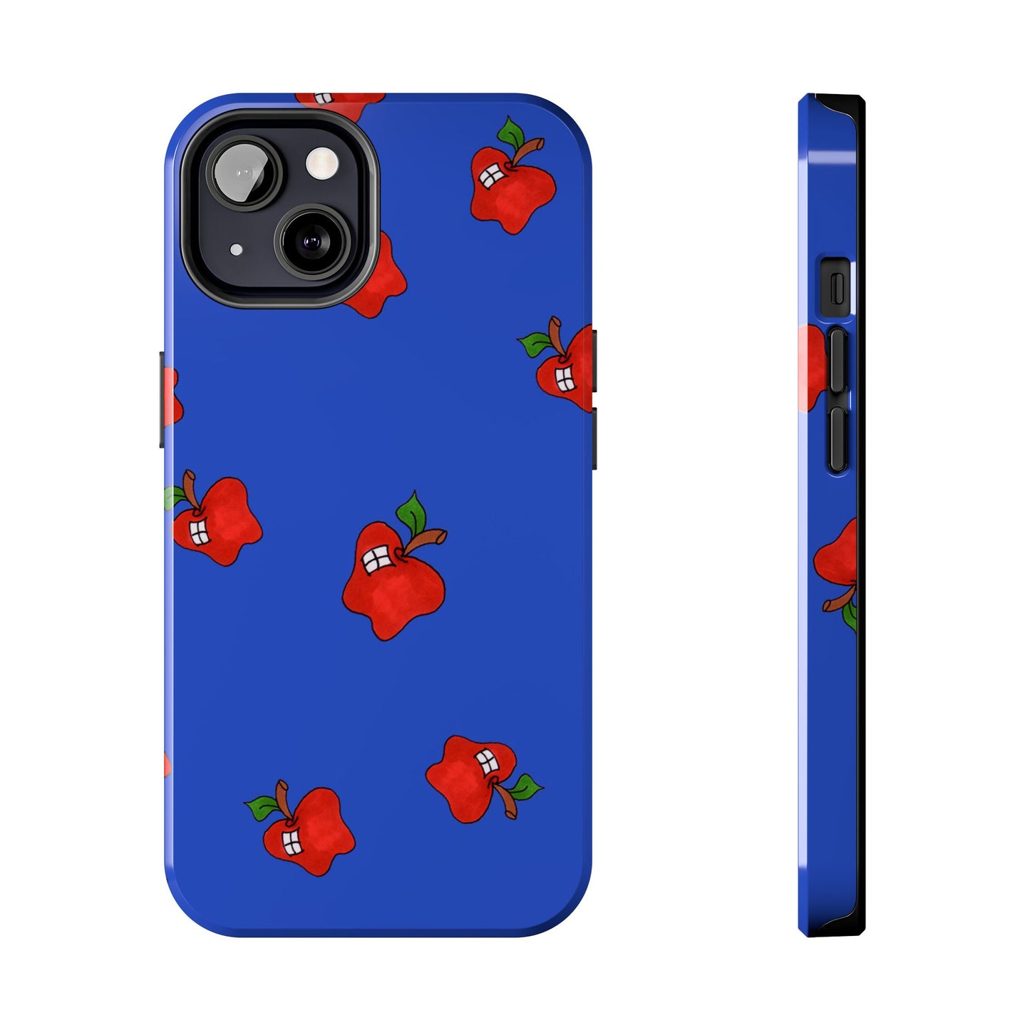 Flying Apples Blue Phone Case