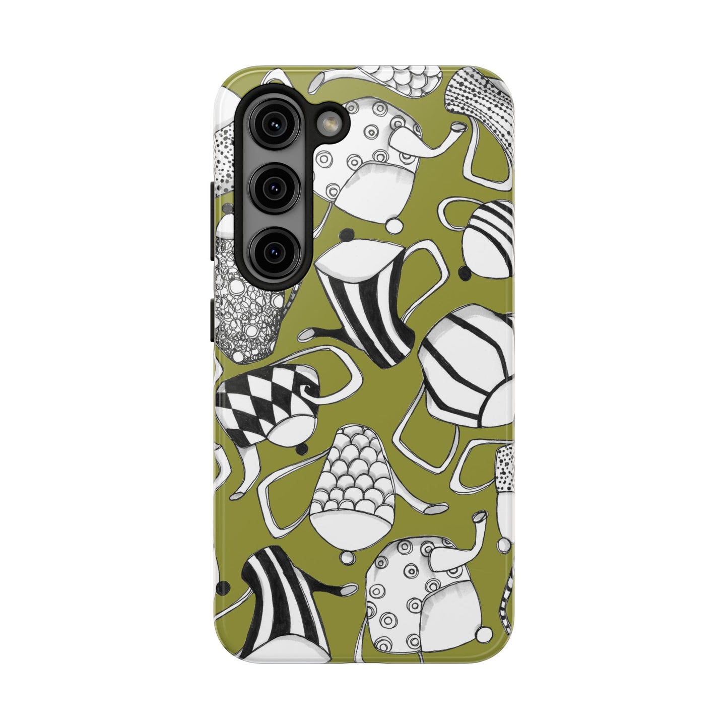 Coffee, Tea Anyone? Green Phone Case