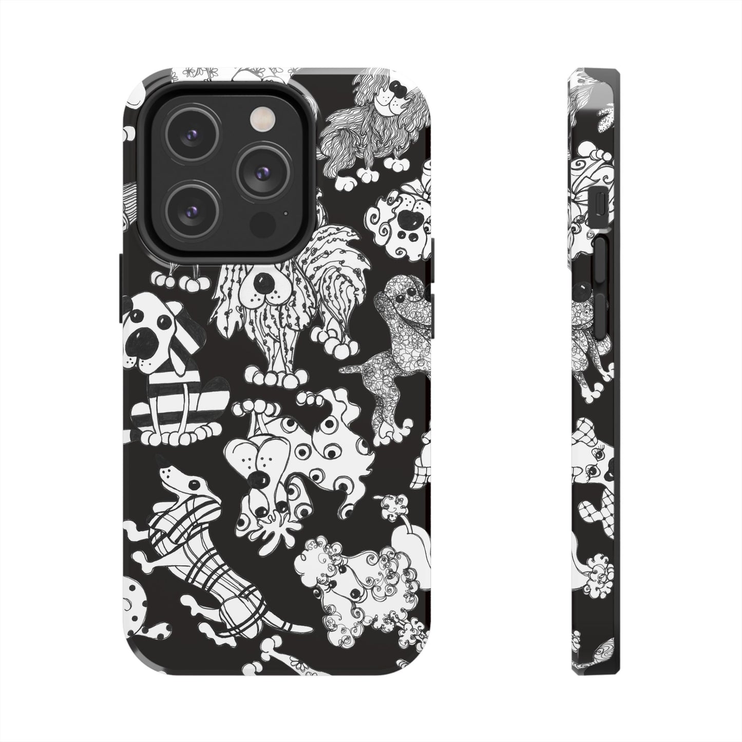 Dear Doggies Black Phone Case