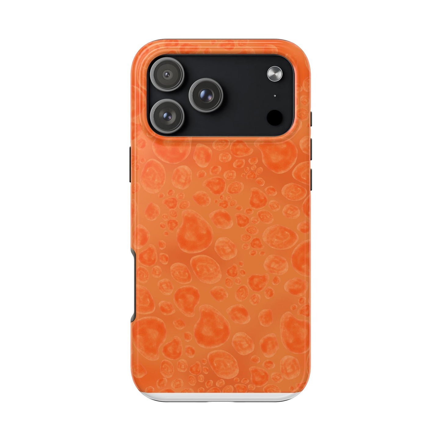 Paw Dots Orange Phone Case