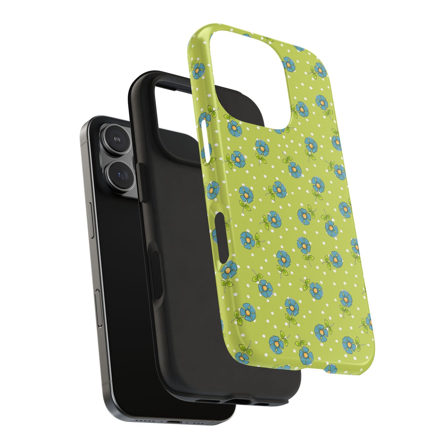 Daisy Dots Green Phone Case