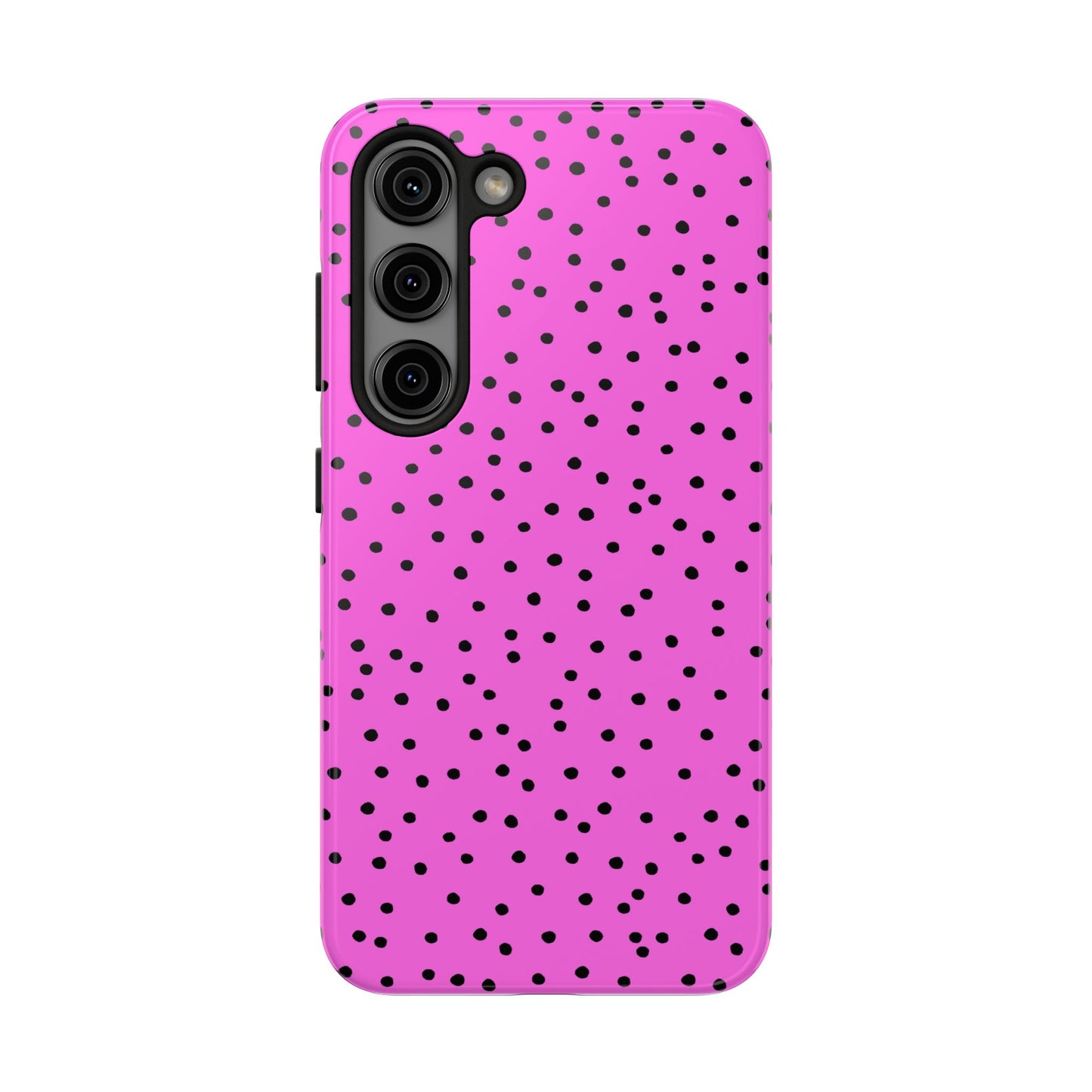 Dinky Dots Hot Pink / Black Phone Case