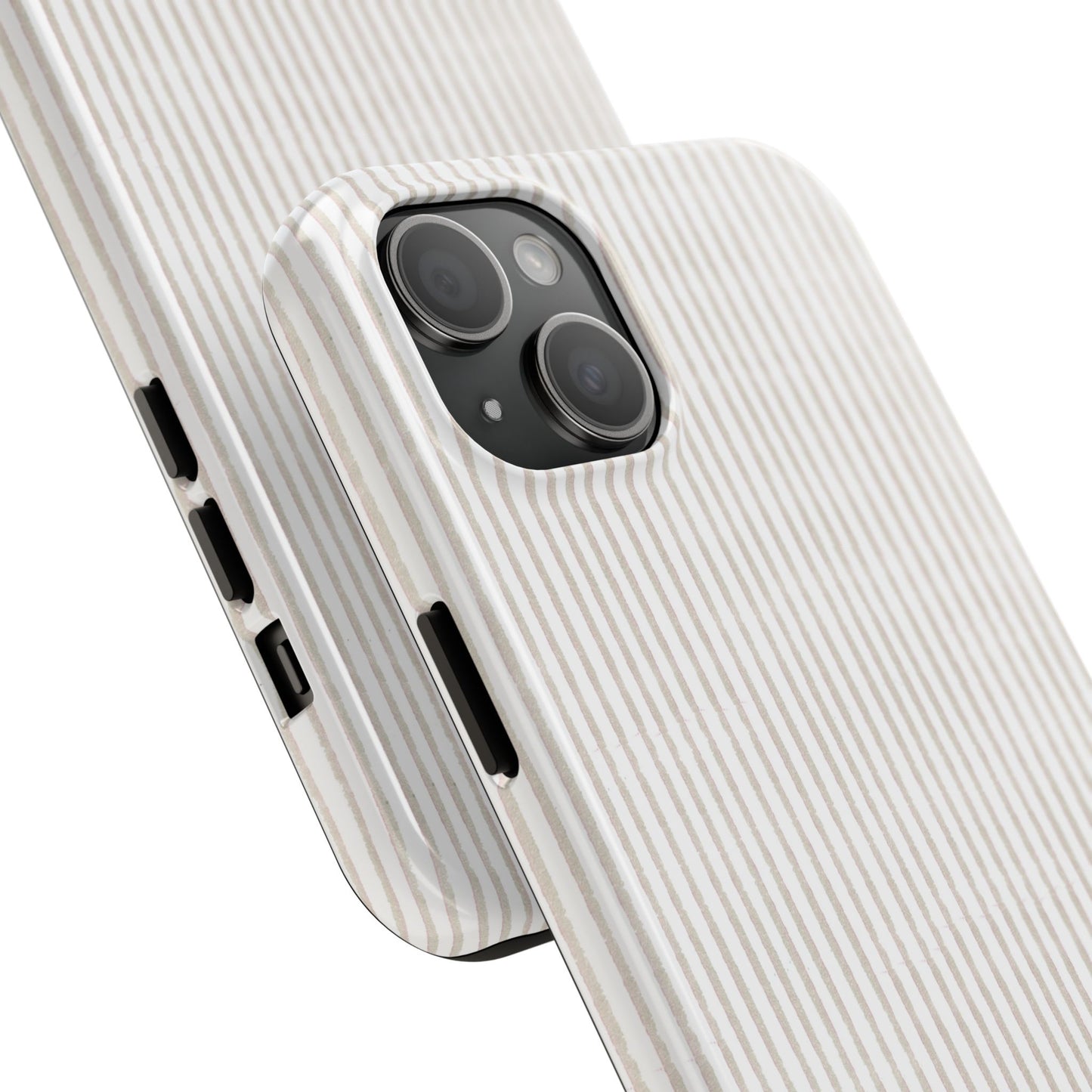 Stripe White / Gray Phone Case