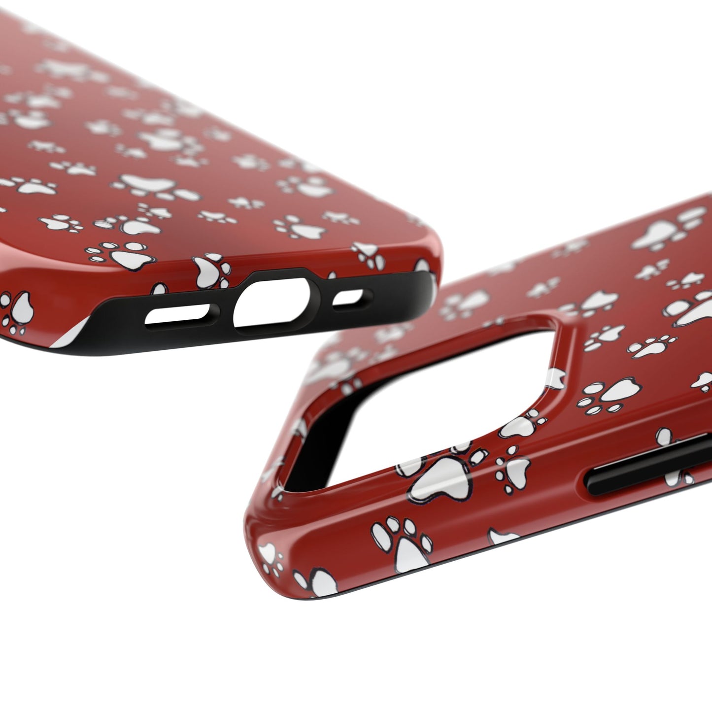 Paw Flakes Red Phone Case
