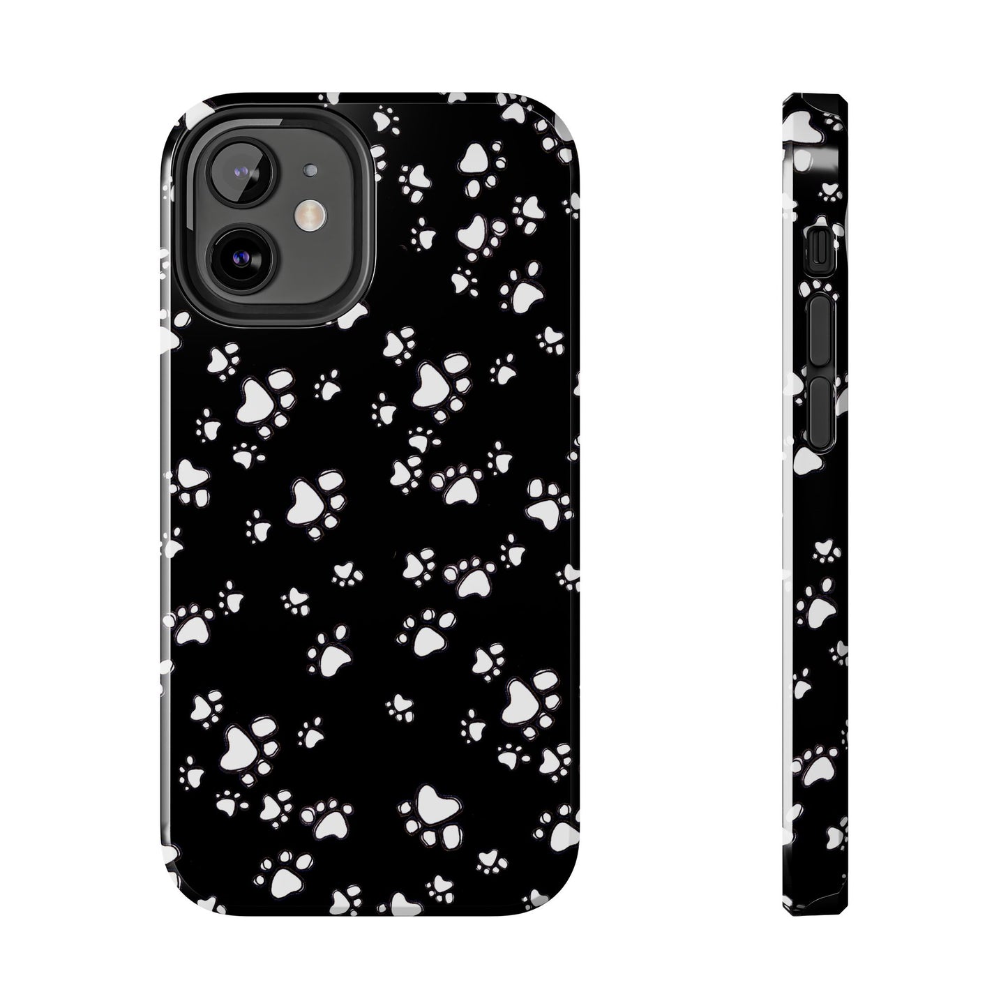 Paw Flakes Black Phone Case