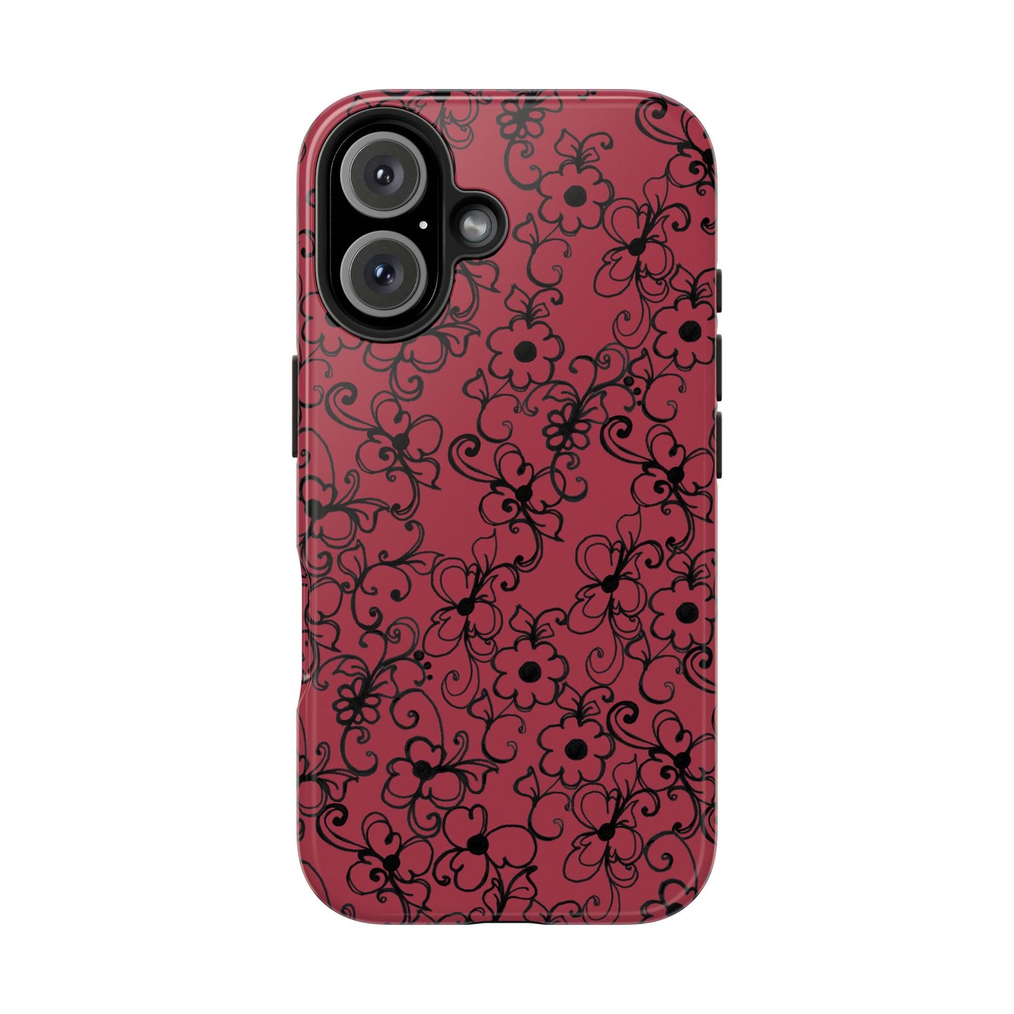 Daisy Jungle Red Phone Case