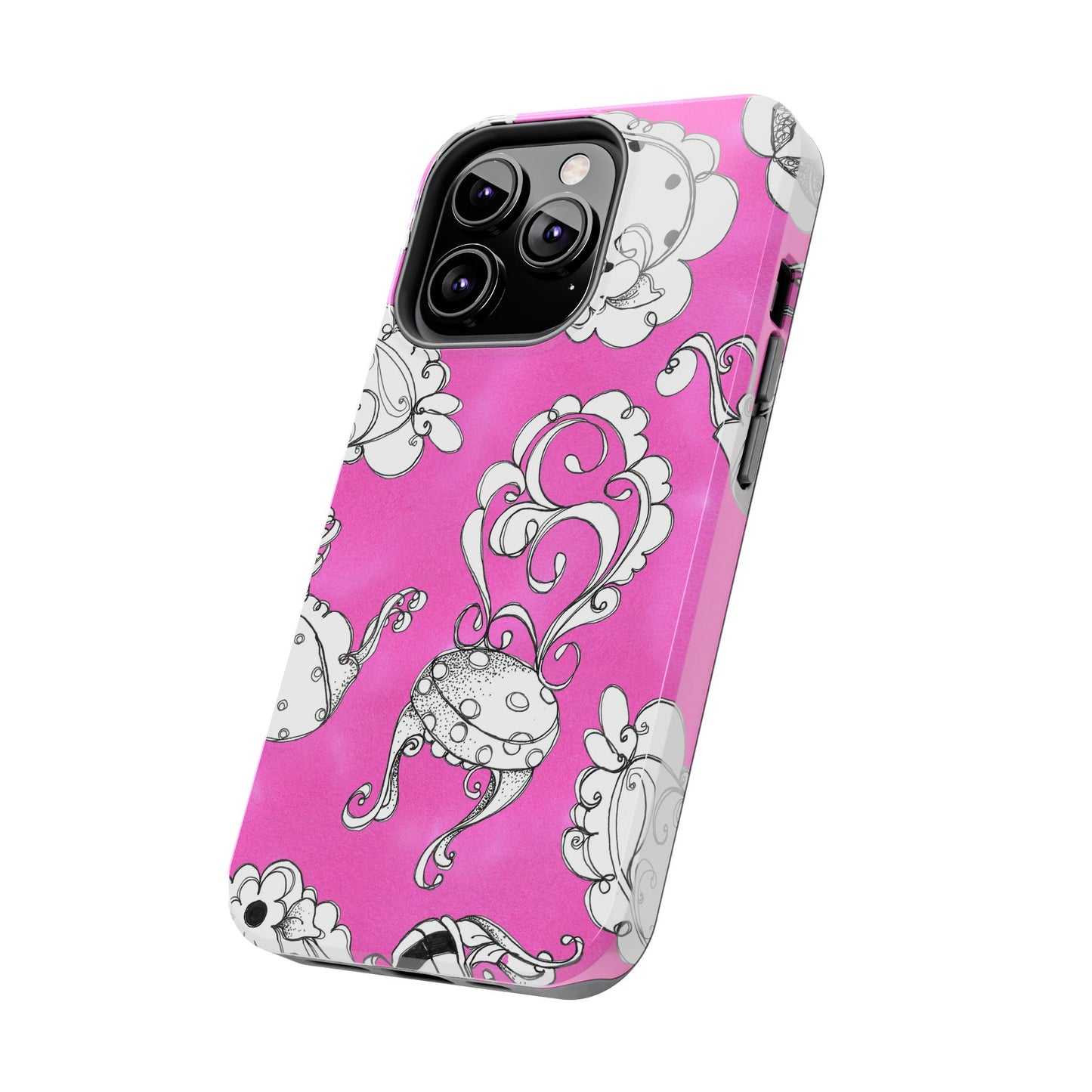 Bistro Chairs Pink Phone Case