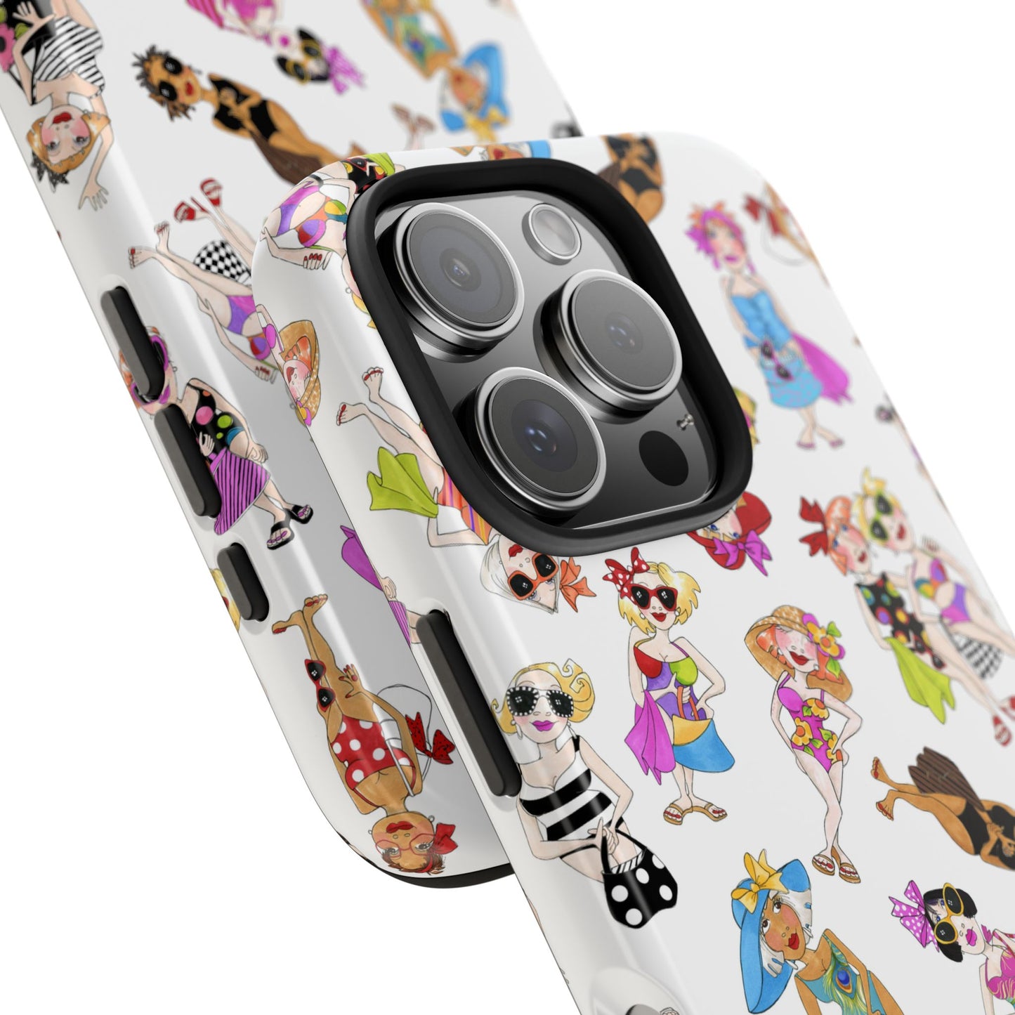 Tossed Beauties White Phone Case