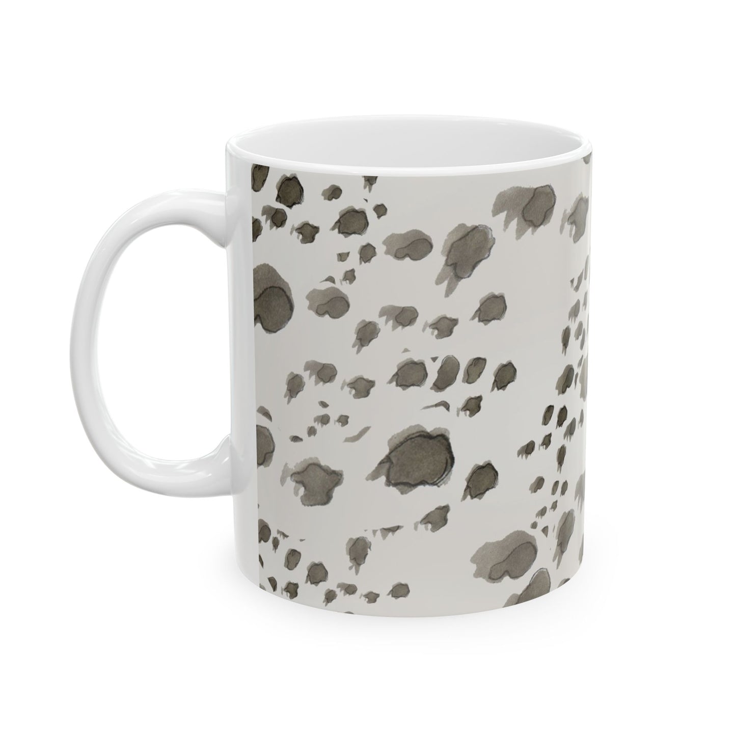 Kitty Dots Gray Cup