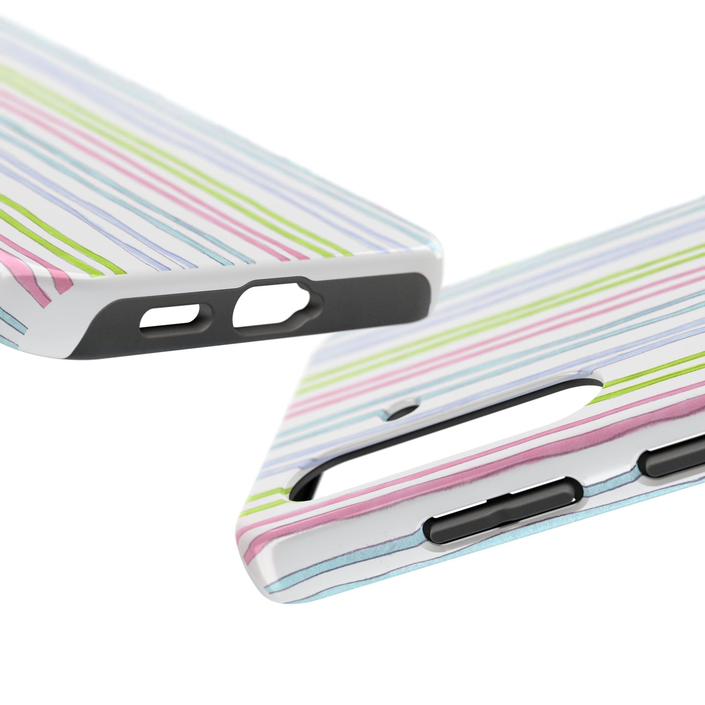 Belle Stripe White Phone Case