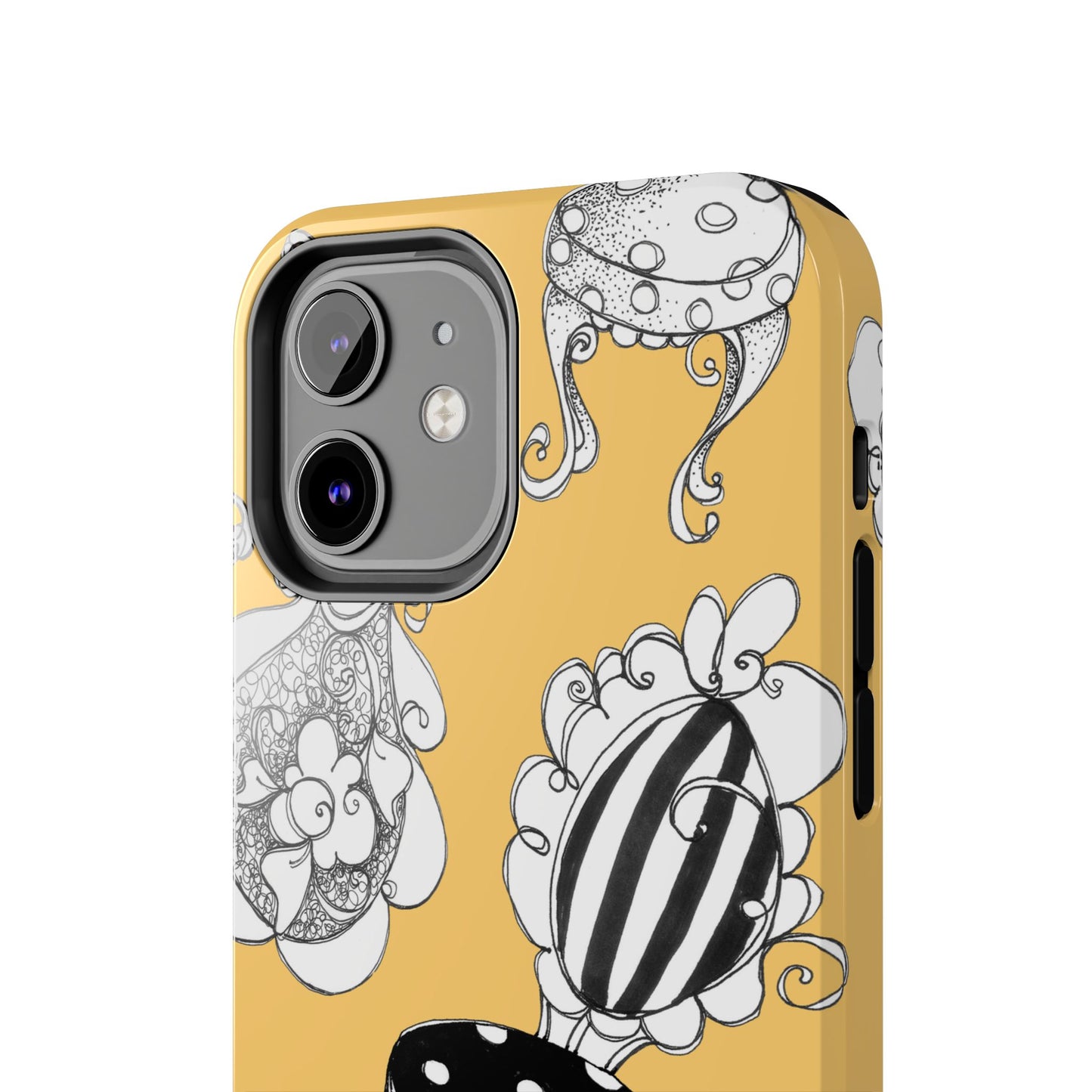 Bistro Chairs Yellow Phone Case