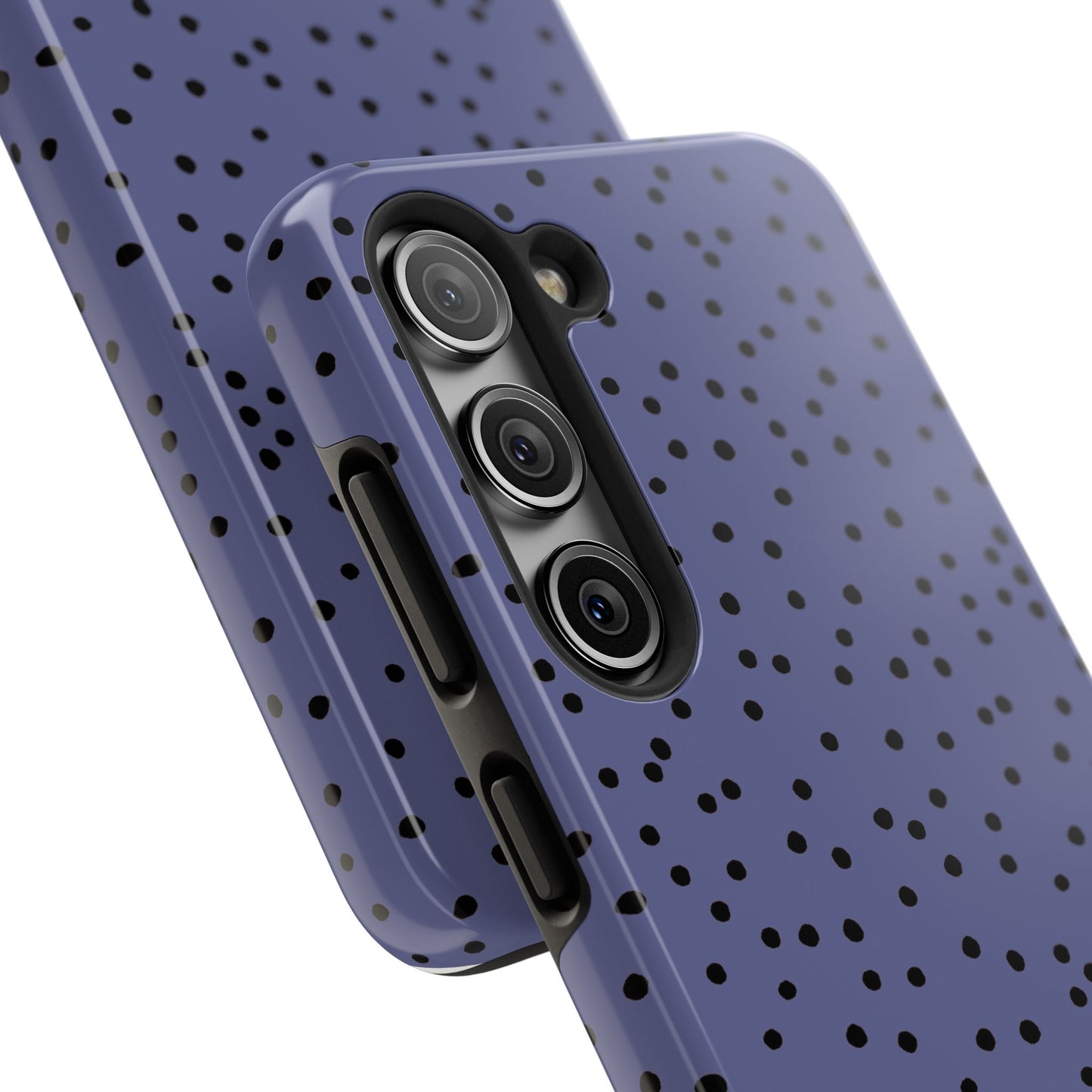 Dinky Dots Blue / Black Phone Case