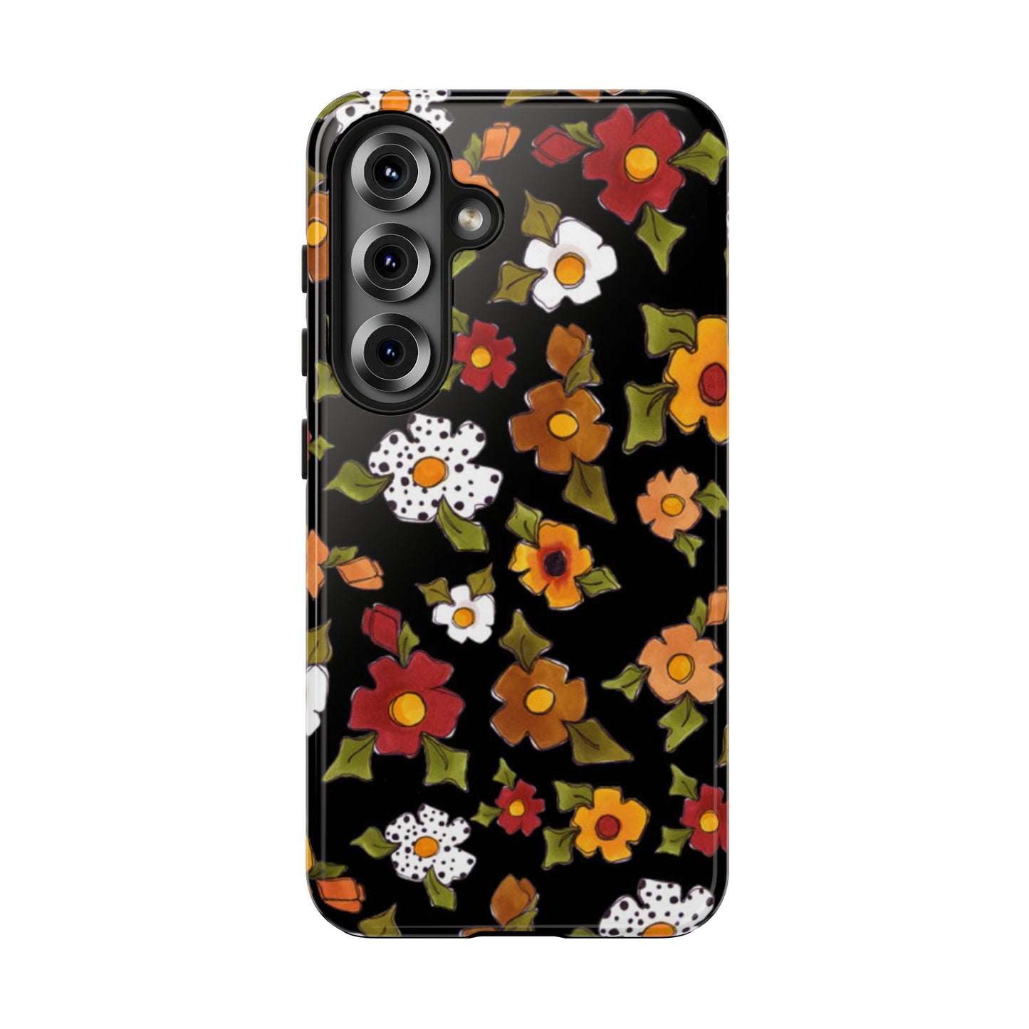 Spice Posie Black Phone Case