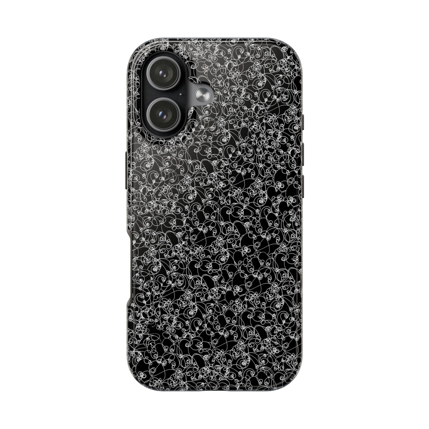 Scribble Black / White Phone Case
