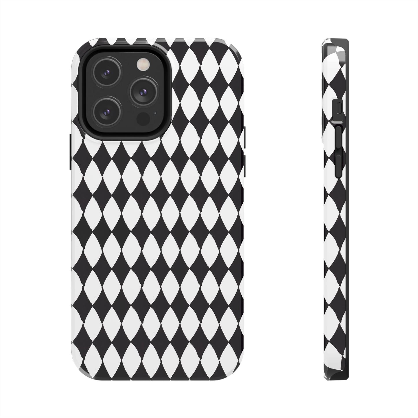 Diamond White / Black Phone Case
