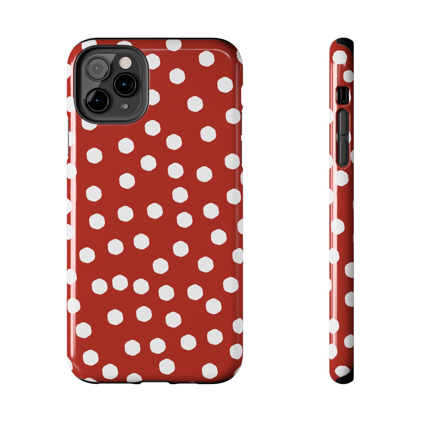 Jumbo Dots Red / White Phone Case