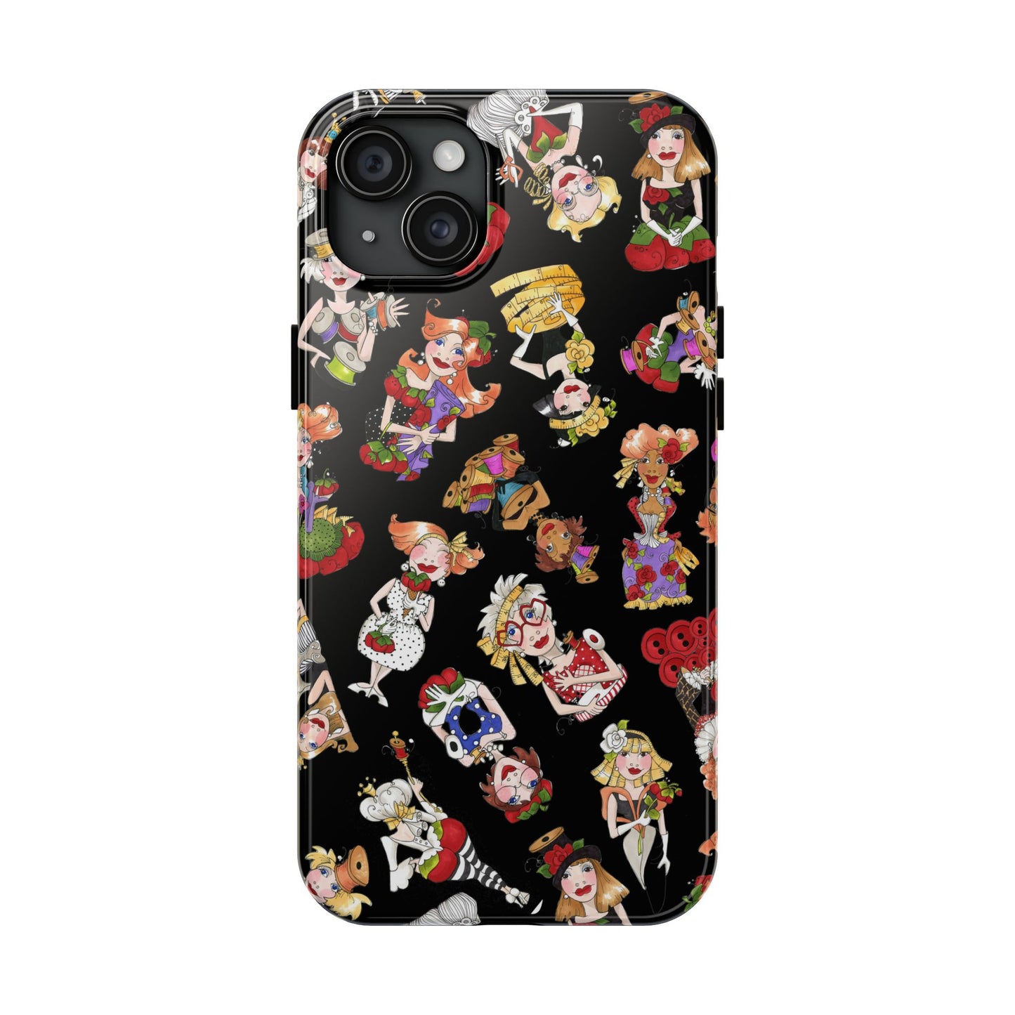 Curious Toss Black Phone Case