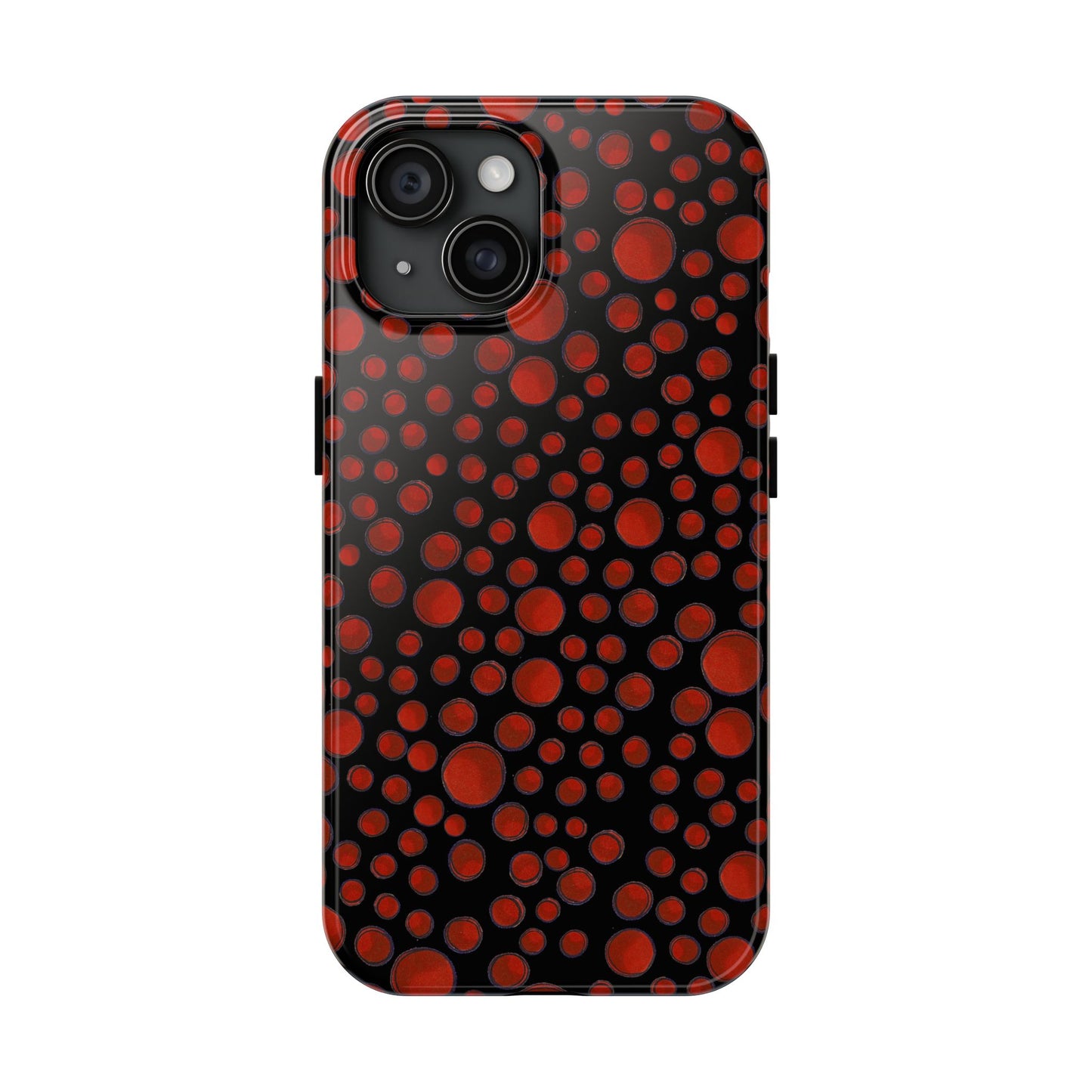 Dot Assortment Black / Red Phone Case