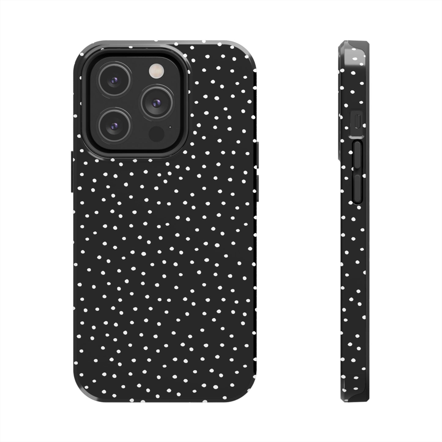 Dinky Dots Black / White Phone Case