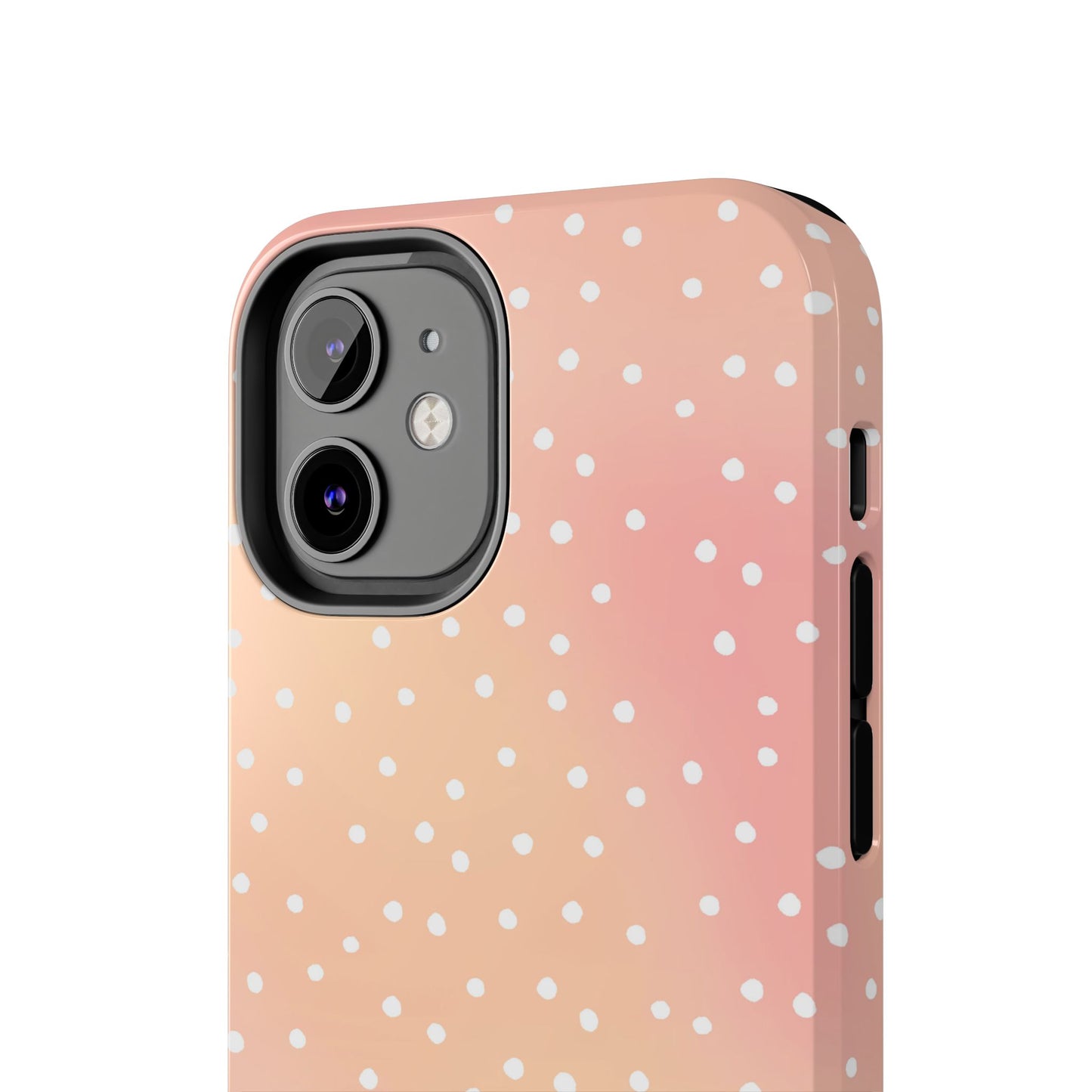 Dinky Dots Peach / White Phone Case