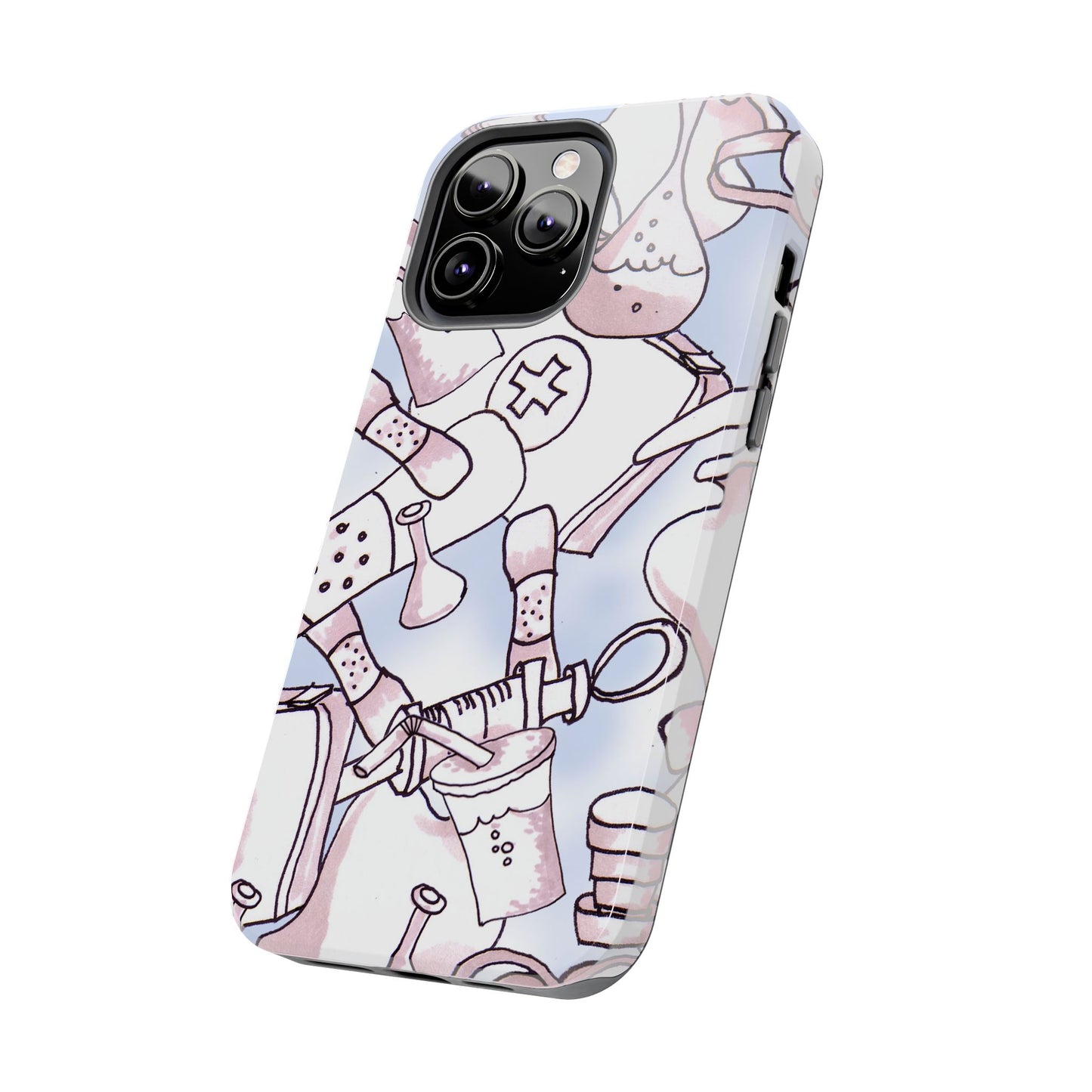 Med Stuff Blue Phone Case