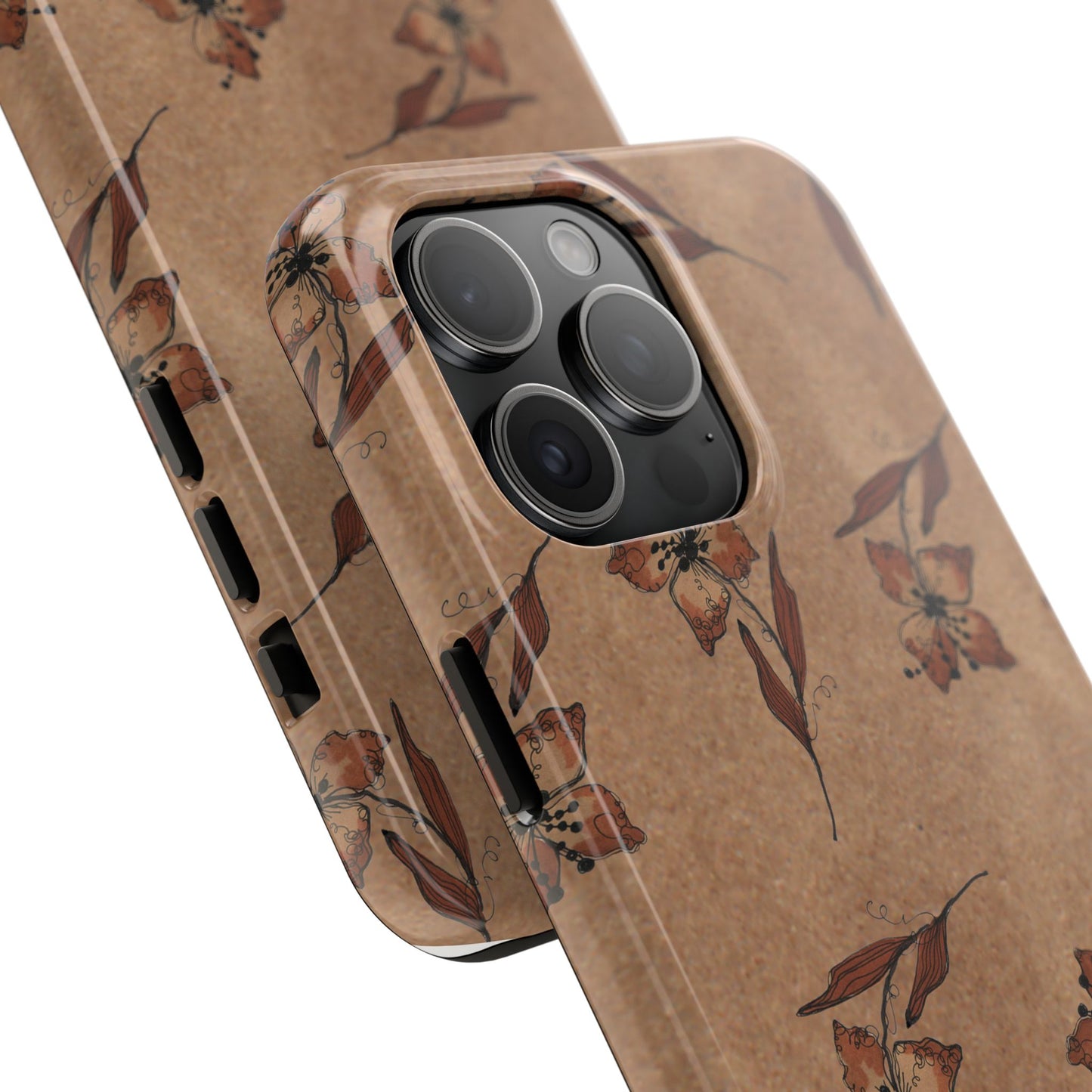 Brown Buds Phone Case