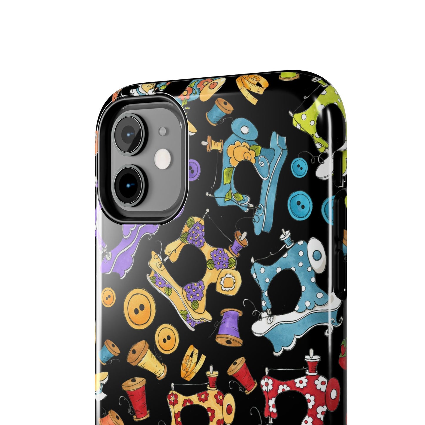 Sew Assorted Black Phone Case