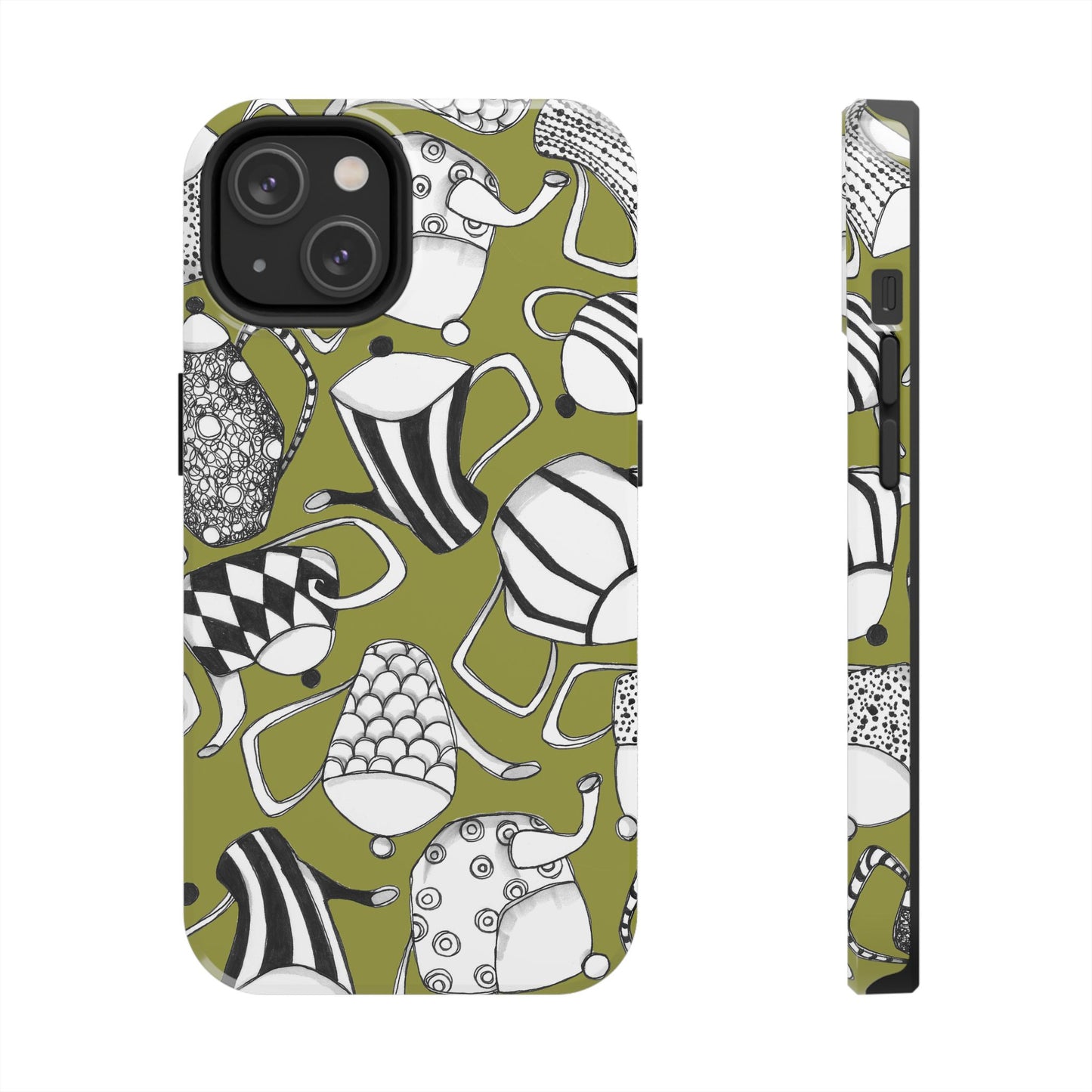 Coffee, Tea Anyone? Green Phone Case