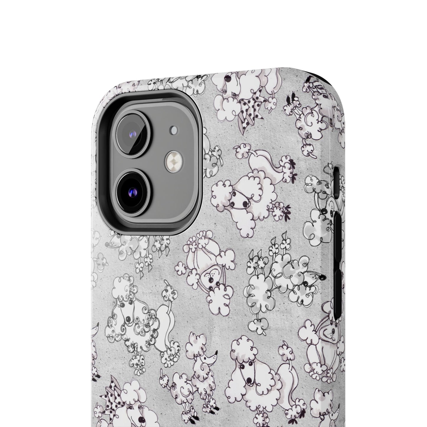 Paris Poodles Silver Phone Case