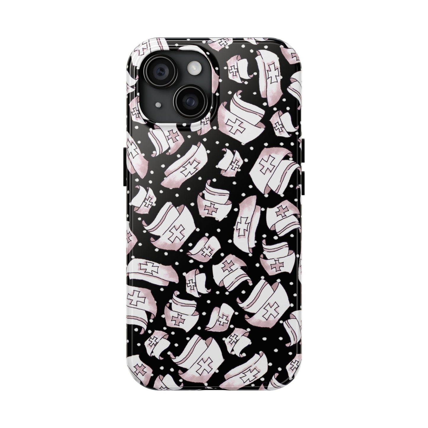 Med Hats Black Phone Case