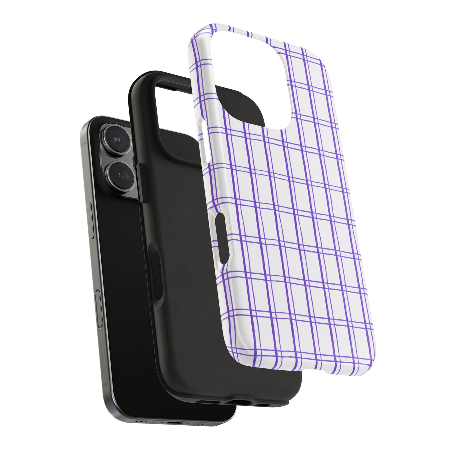 Kitchen Plaid White / Blue Phone Case