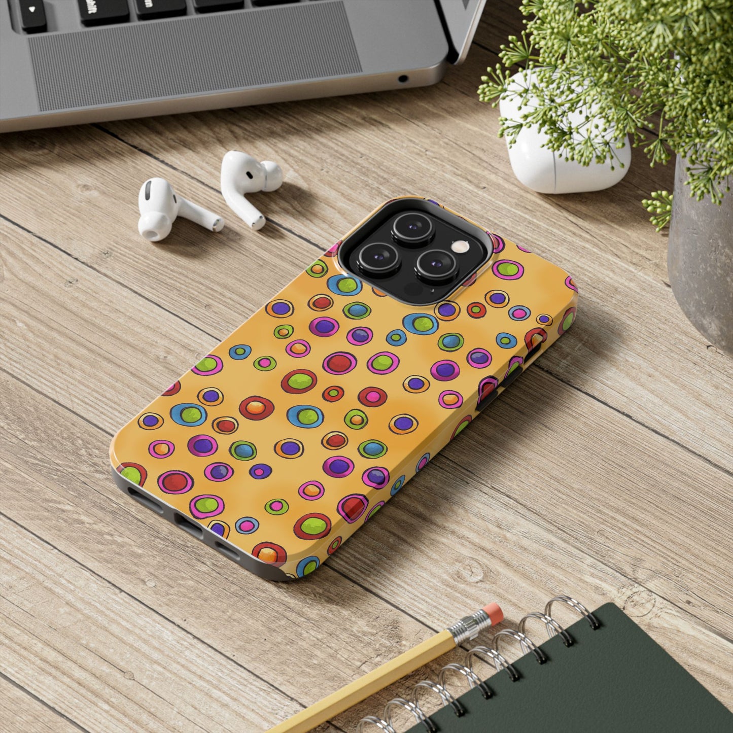 Dopey Dots Yellow Phone Case