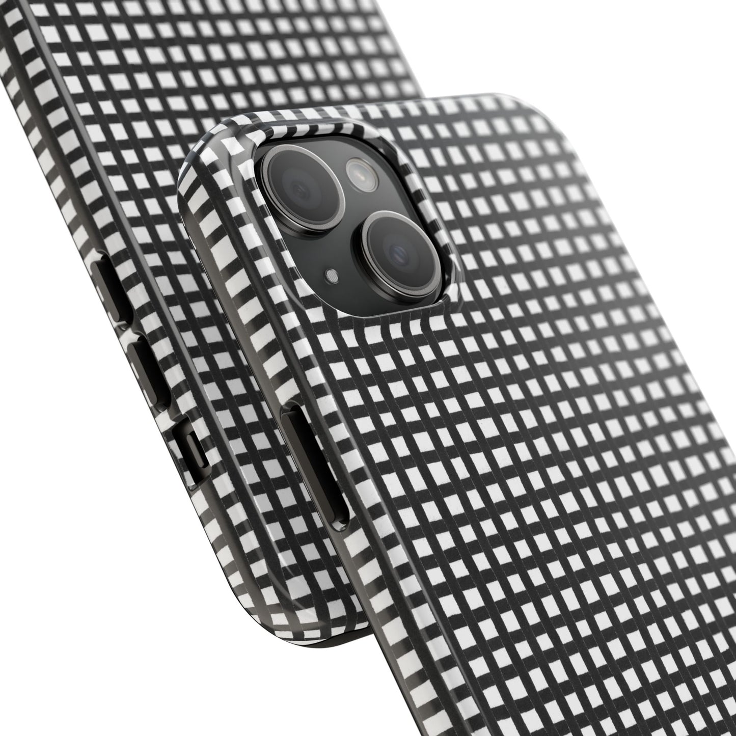 Chipper Check Black / White Phone Case