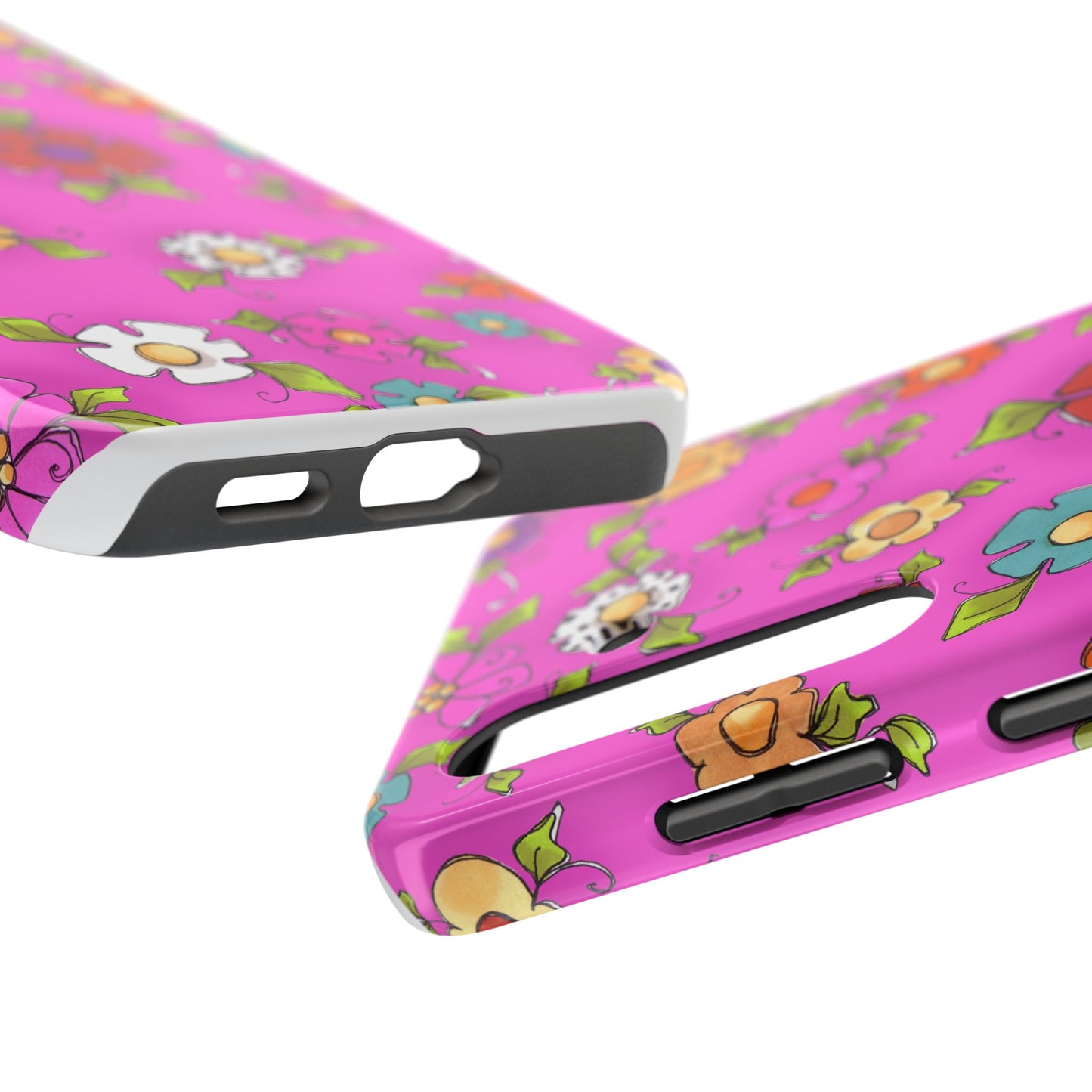 Happy Blooms Cerise Phone Case