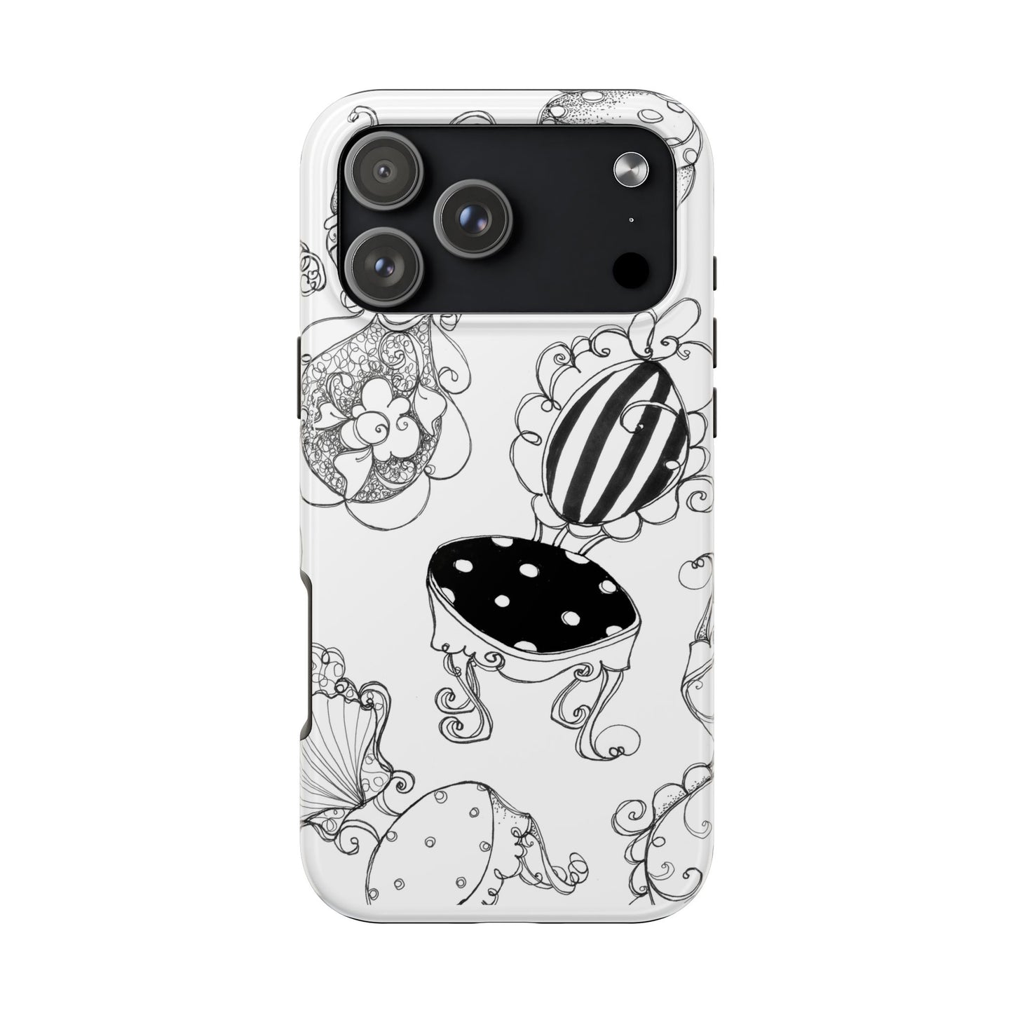 Bistro Chairs White Phone Case
